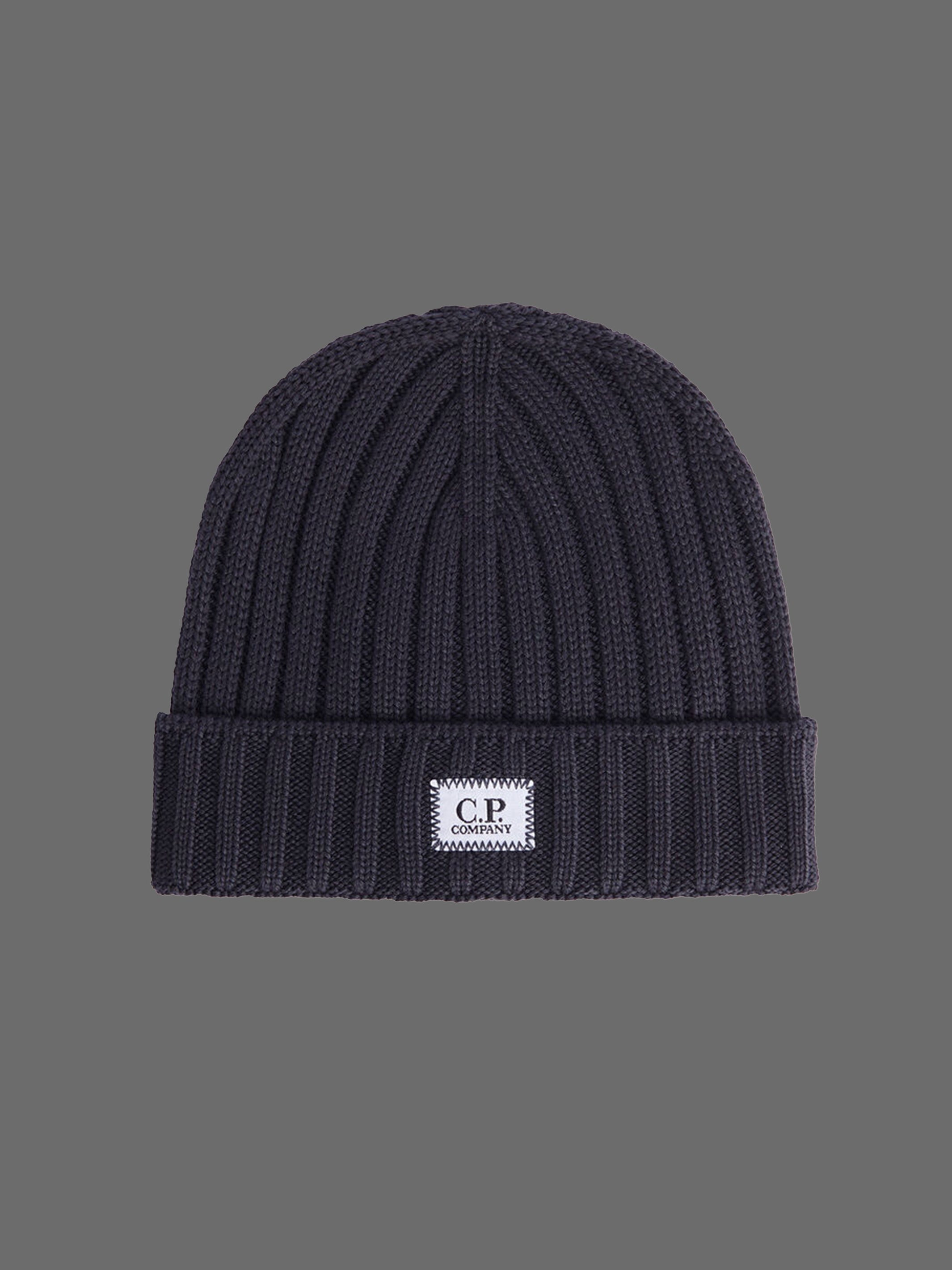 C.P Company Merino Wool Beanie - Navy
