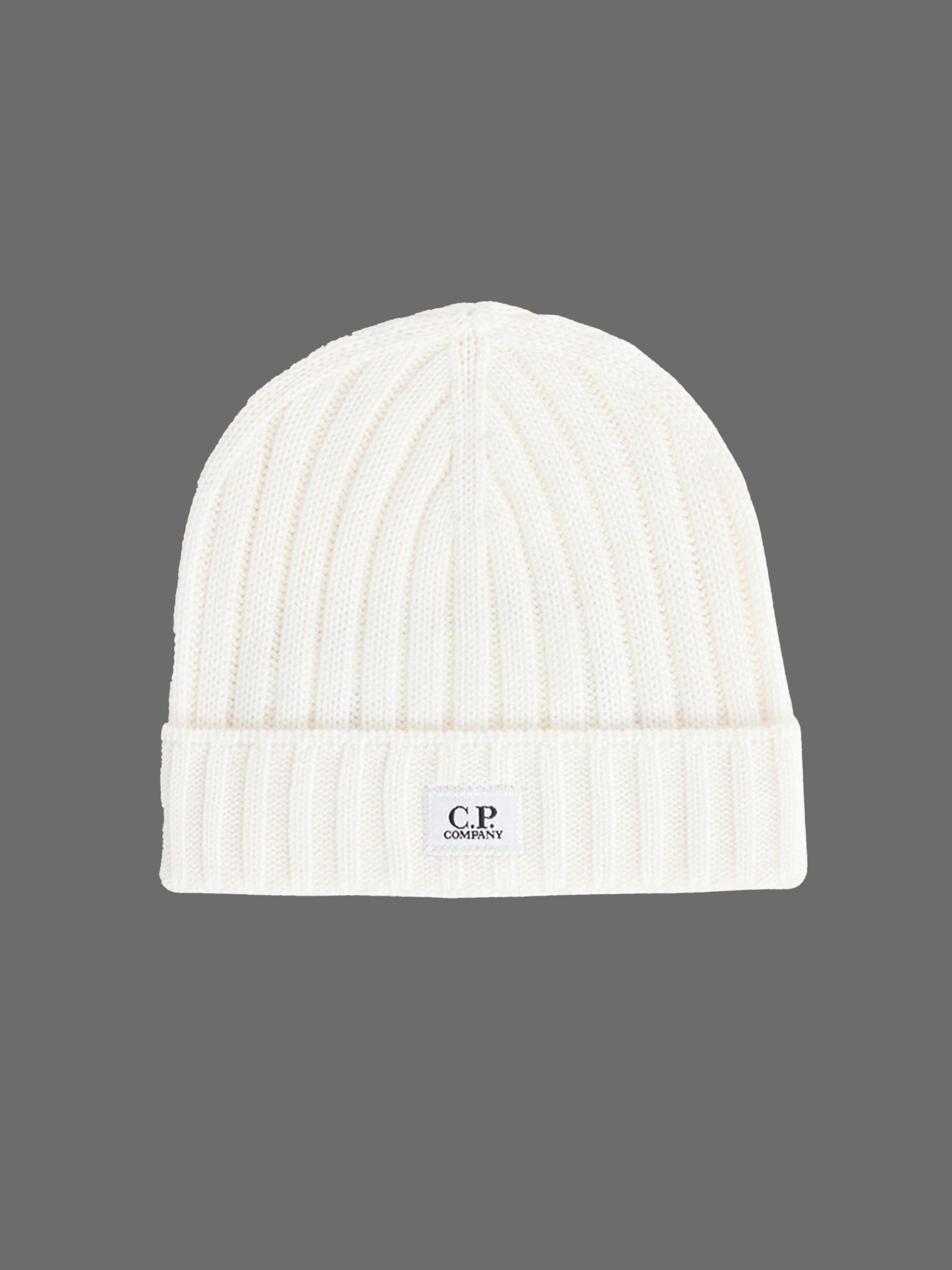 C.P Company Merino Wool Beanie - Hvid