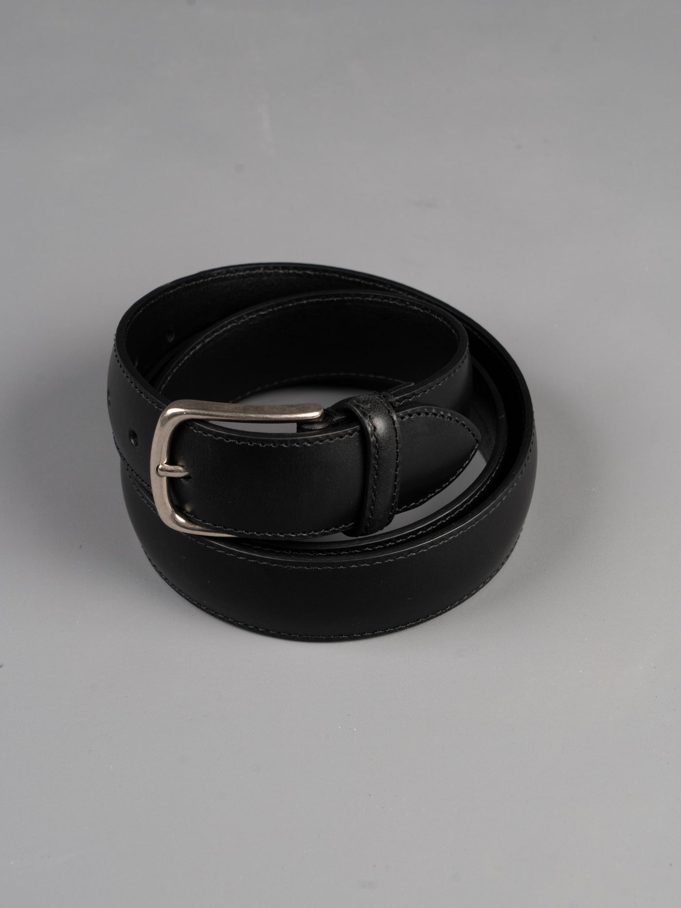 Basic Leather Belt - Sort