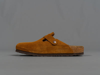 Boston Soft Footbed Suede Leather - Mink