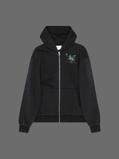 Dance Zippers Hooded Sweatshirt - Sort