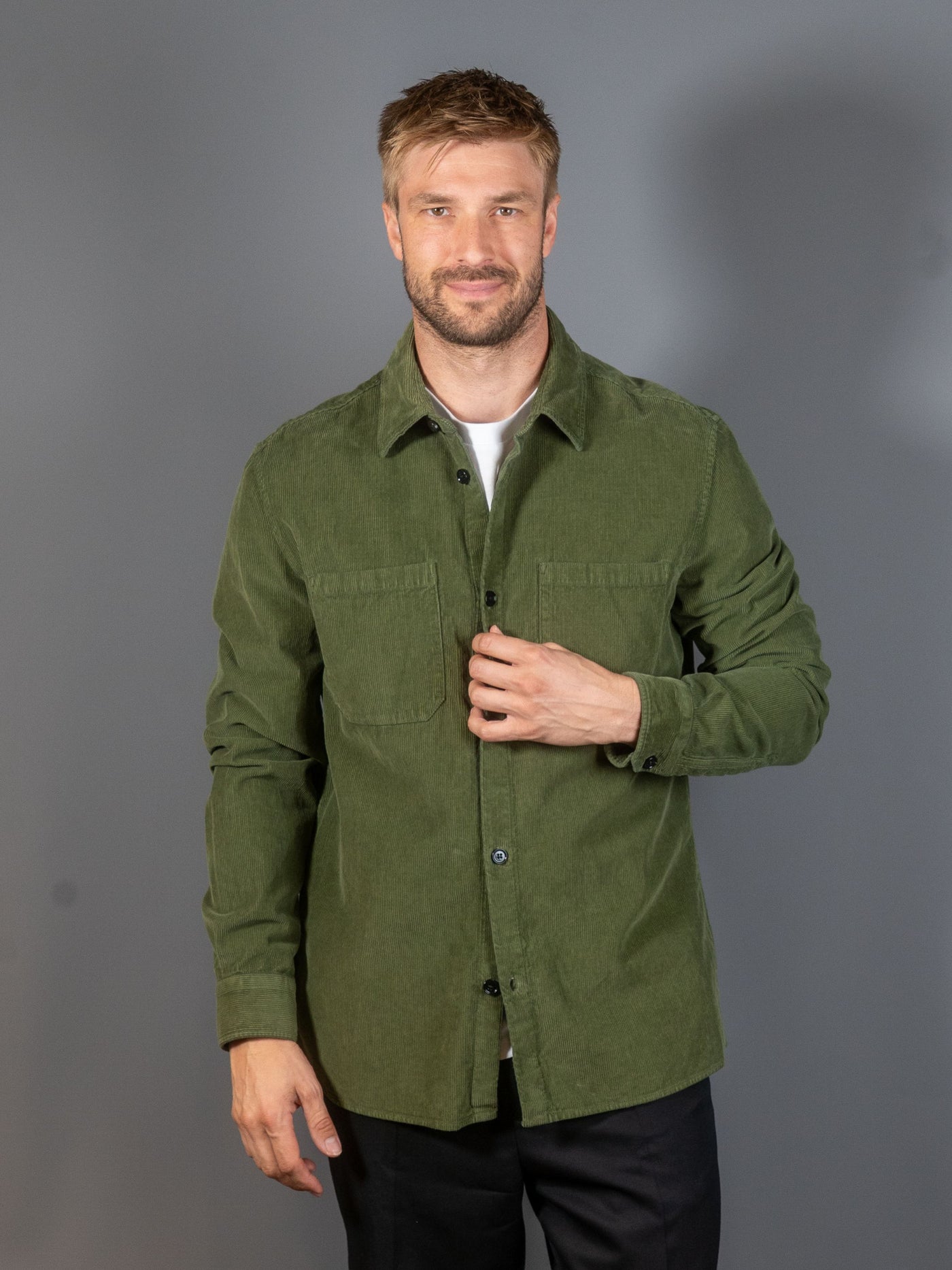Overshirt Corduroy - Grøn