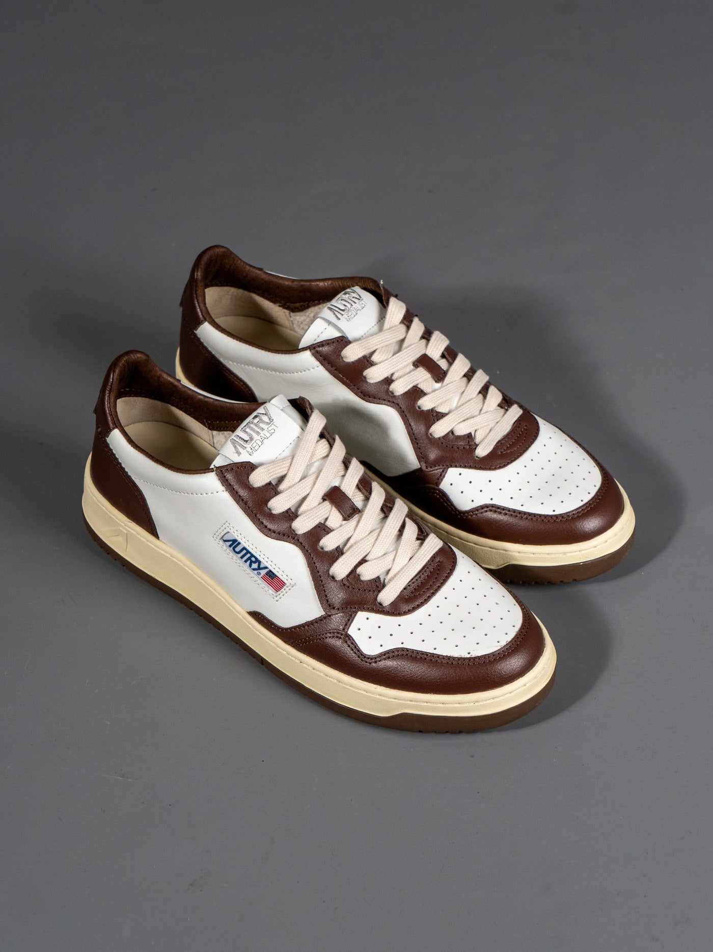 Medalist Low Sneaker Leather - Brun