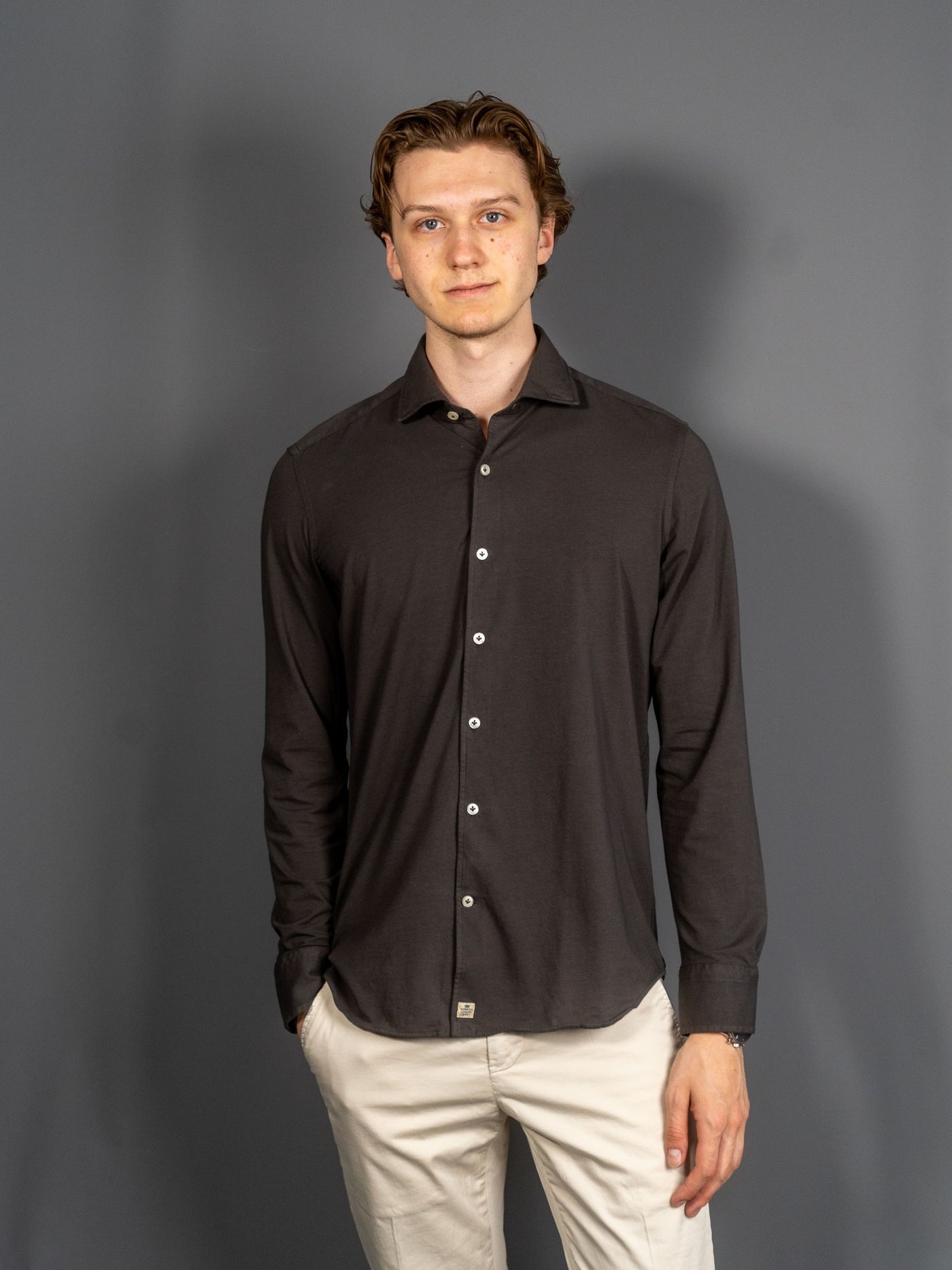 Jersey Luxury Shirt - Brun
