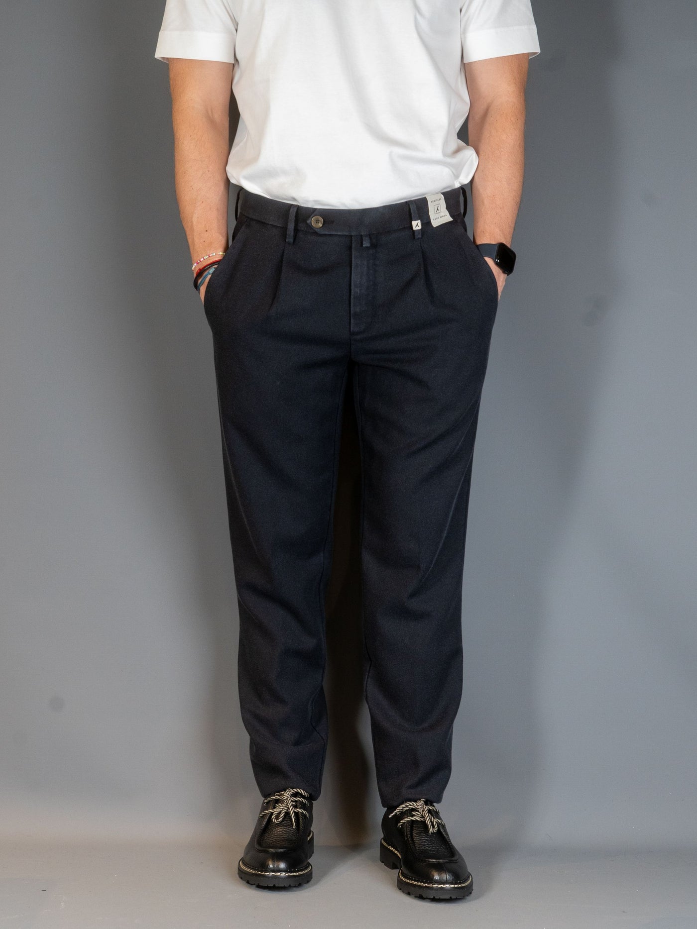 Zeus Vintage Wool Washable Pants - Blå