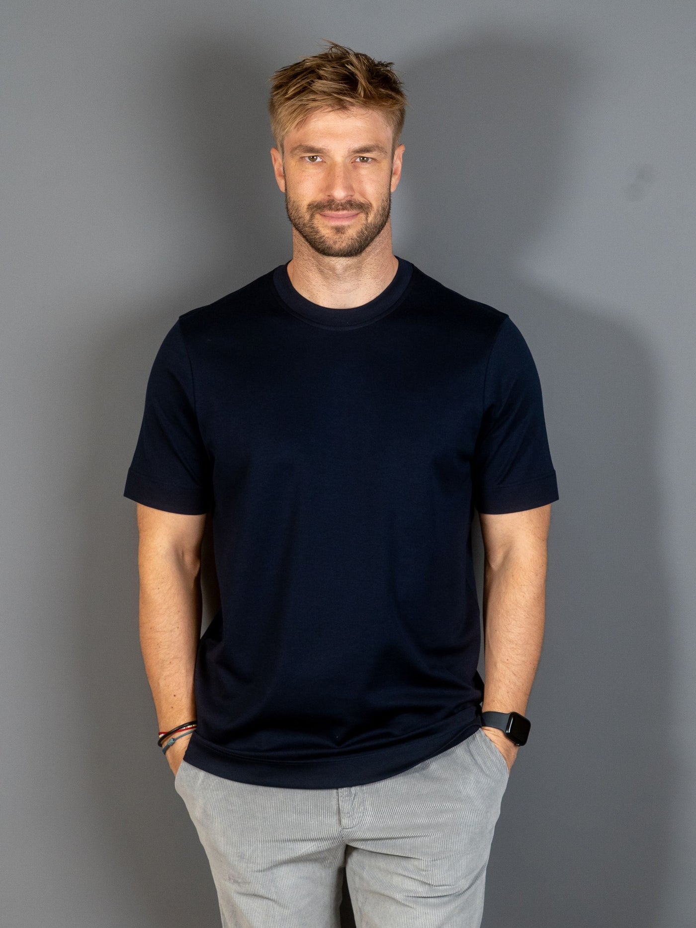 Pima Cotton T-shirt - Navy
