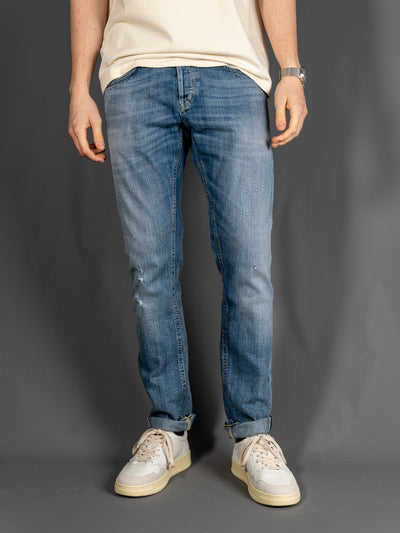 Travis Slim Fit Japanese Jeans - Blå