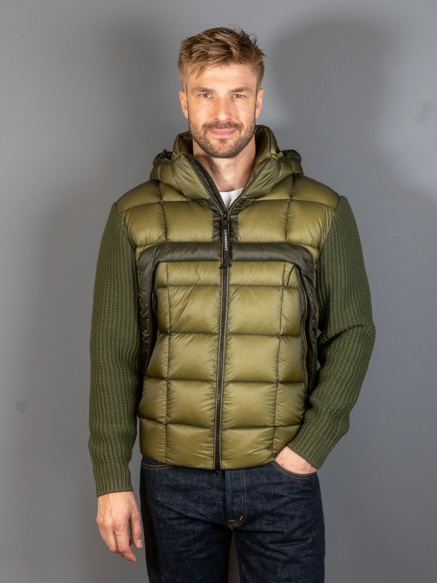Knitwear Jacket Merino Wool Extrafine - Grøn
