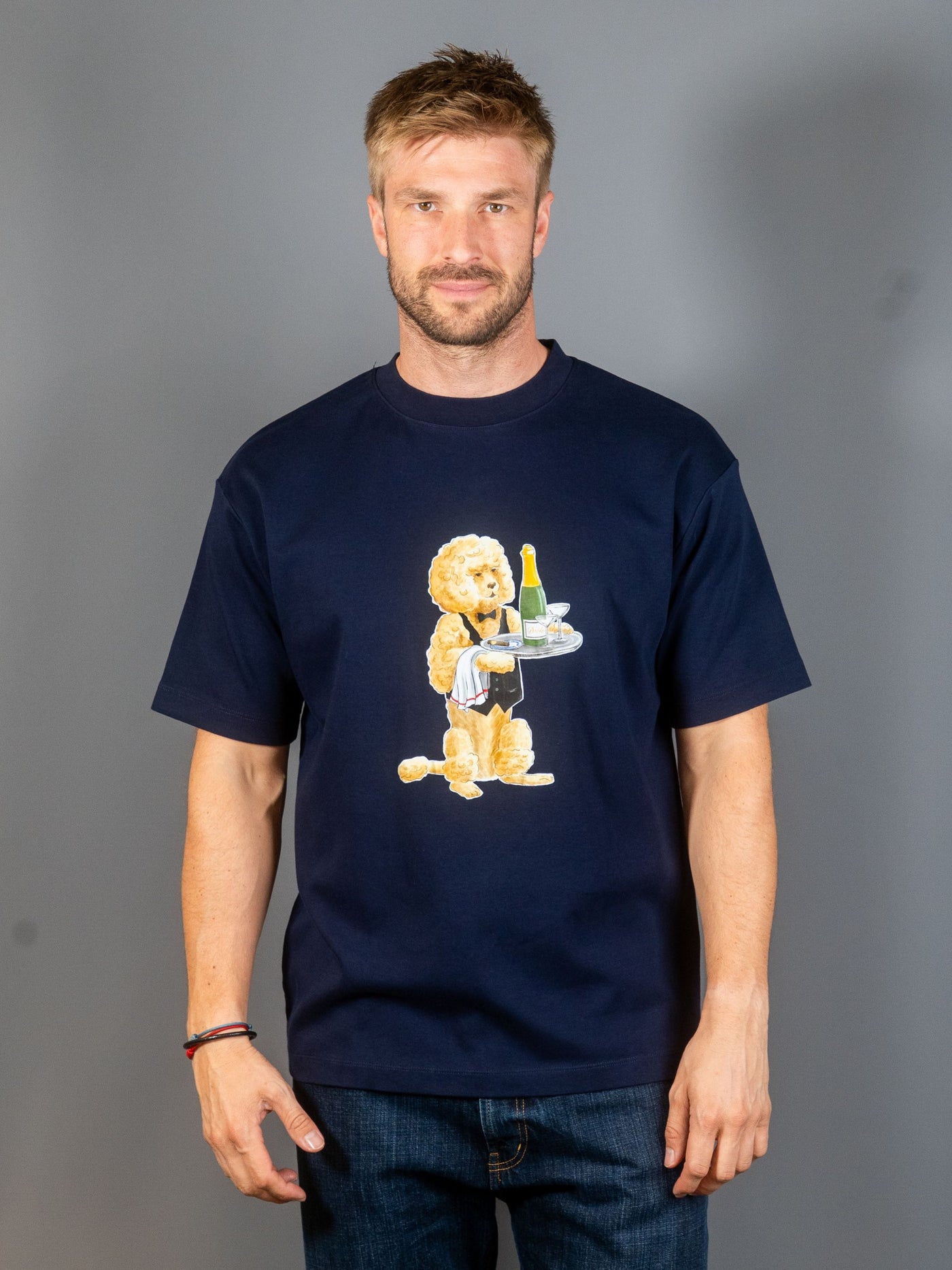 Le T-shirt Poodle – Navy