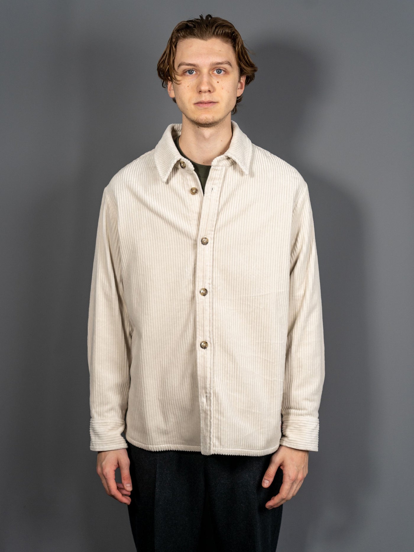 Overshirt Boris Corduroy - Hvid