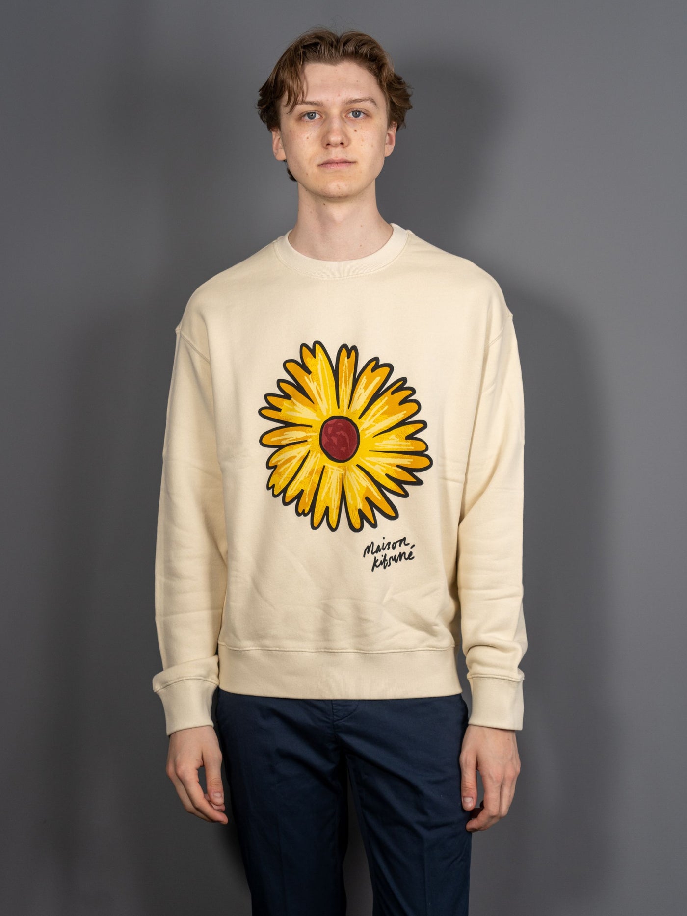 Floating Flower Comfort Sweatshirt - Sand