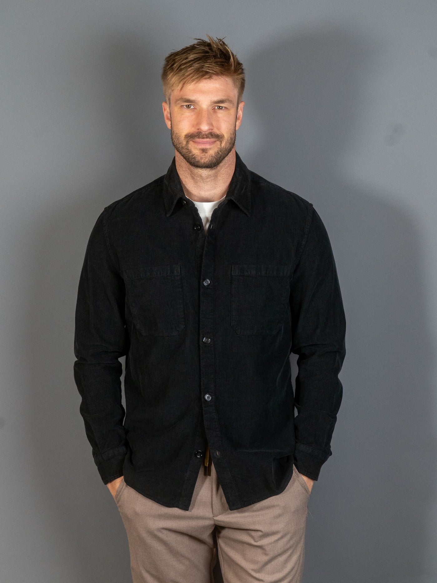 Overshirt Corduroy - Sort