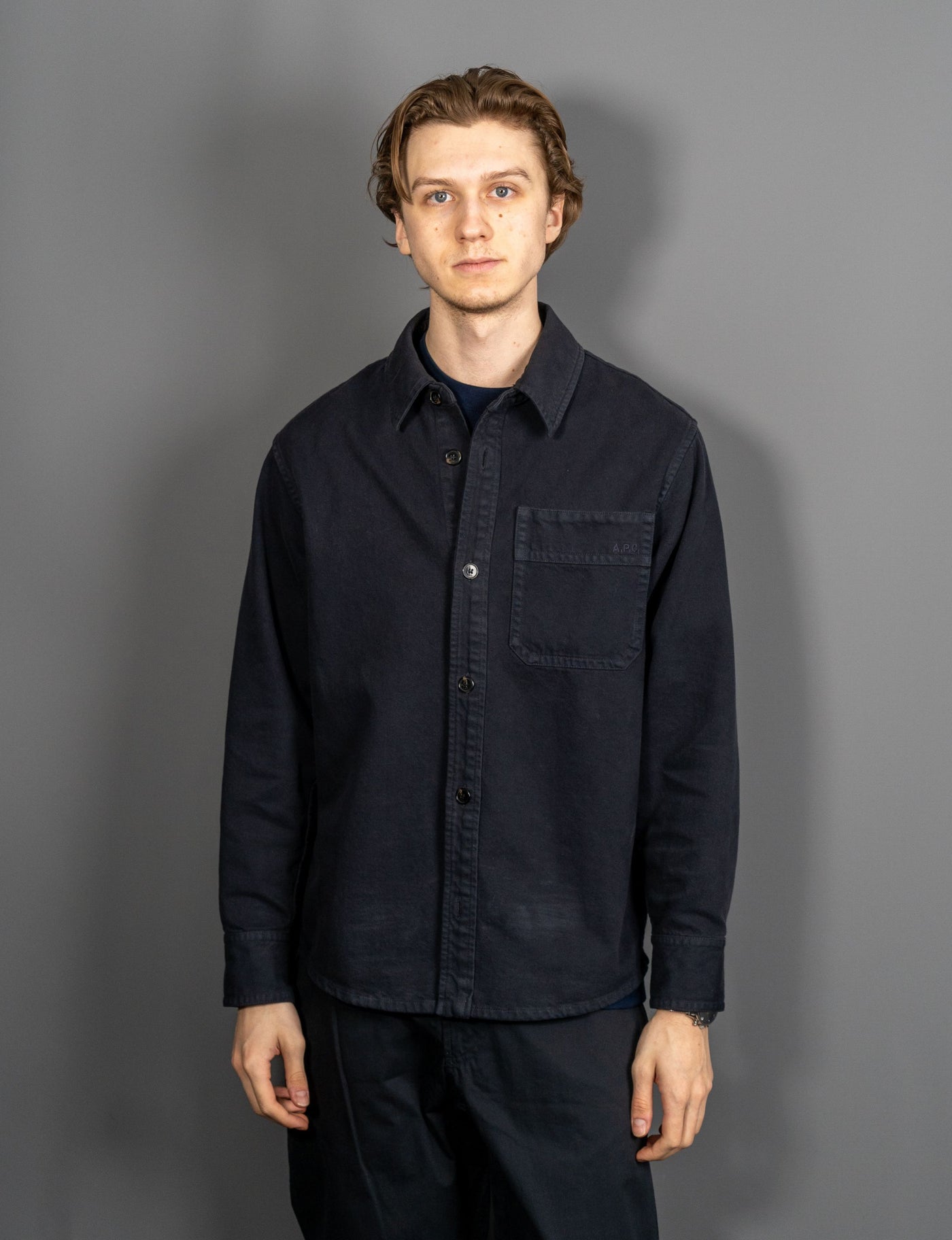 Surchemise Basile Overshirt - Navy