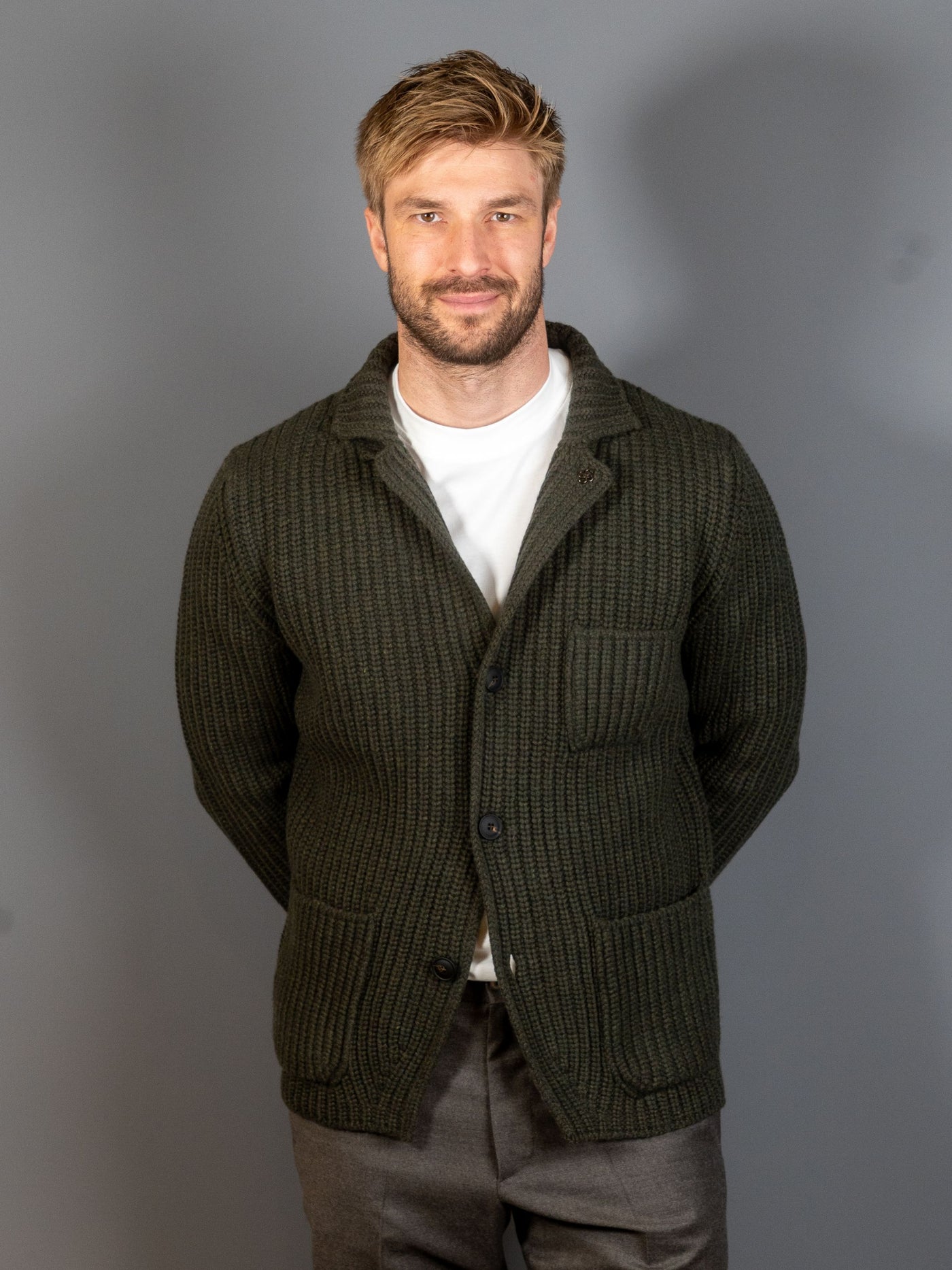 Wool Cardigan - Grøn