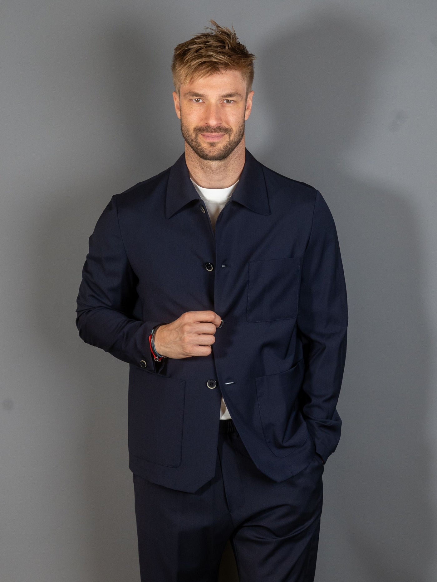 Overshirt Visal Tropical Woven - Navy