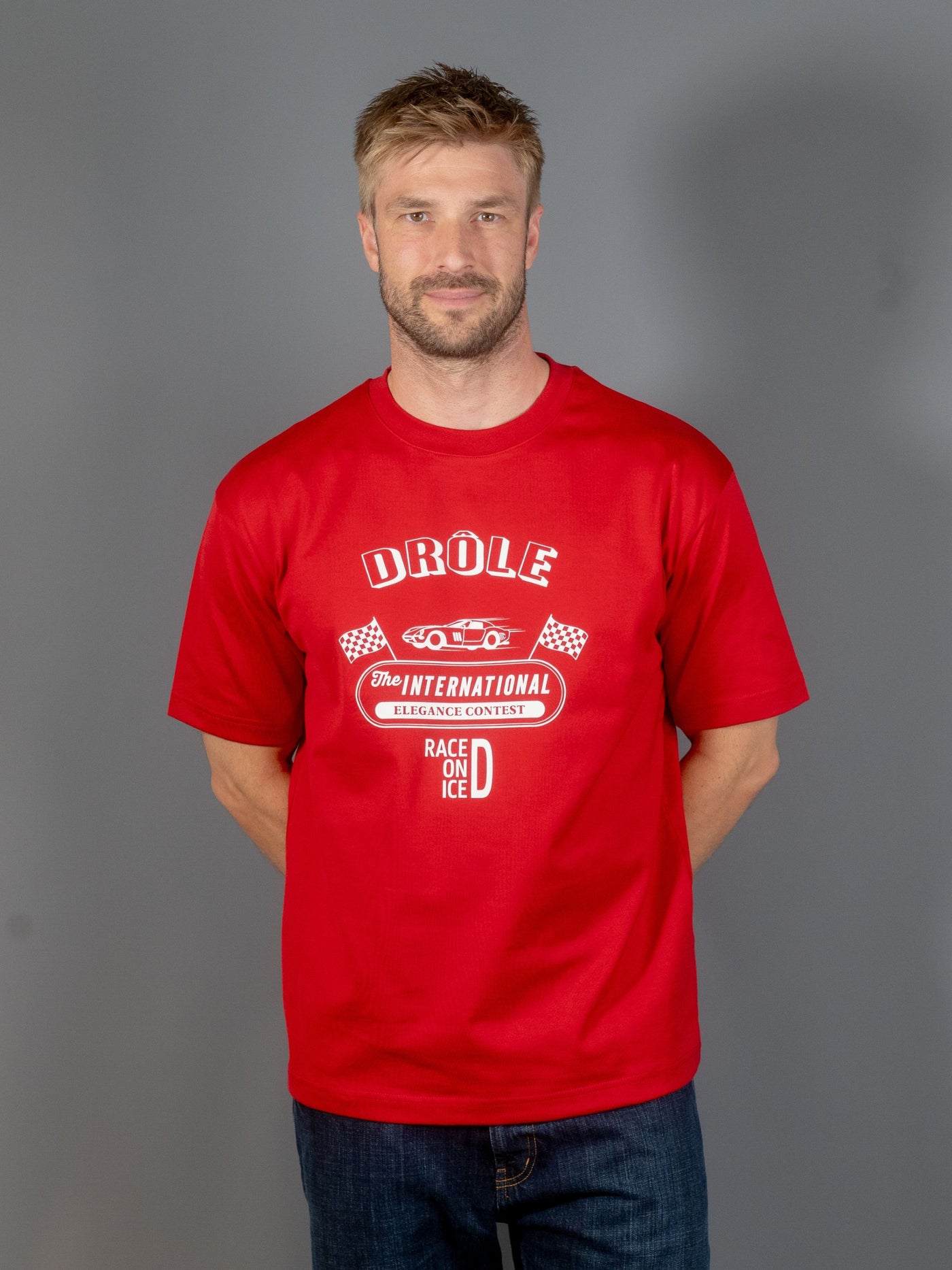 Le T-shirt Race On Ice - Rød