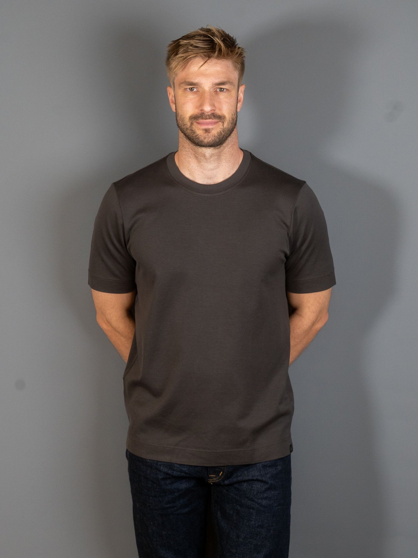 Pima Cotton T-shirt - Brun