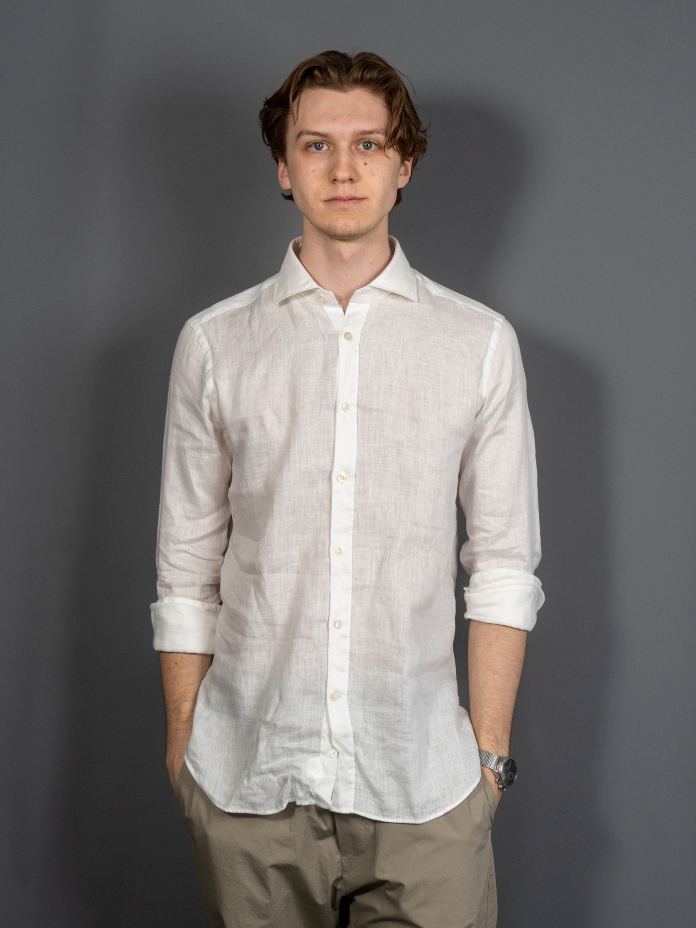 Linen Regular Shirt - Hvid
