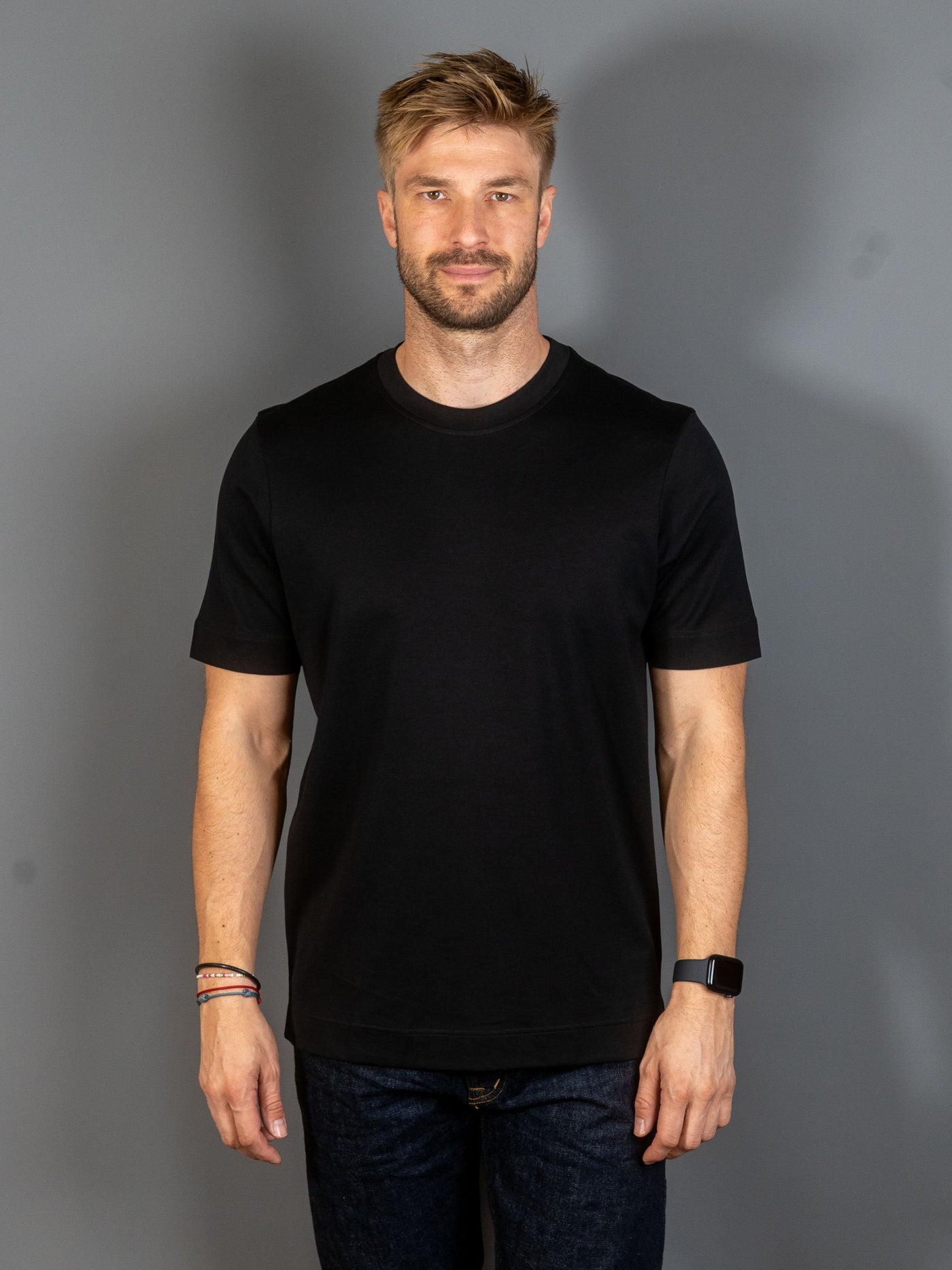 Pima Cotton T-shirt - Sort