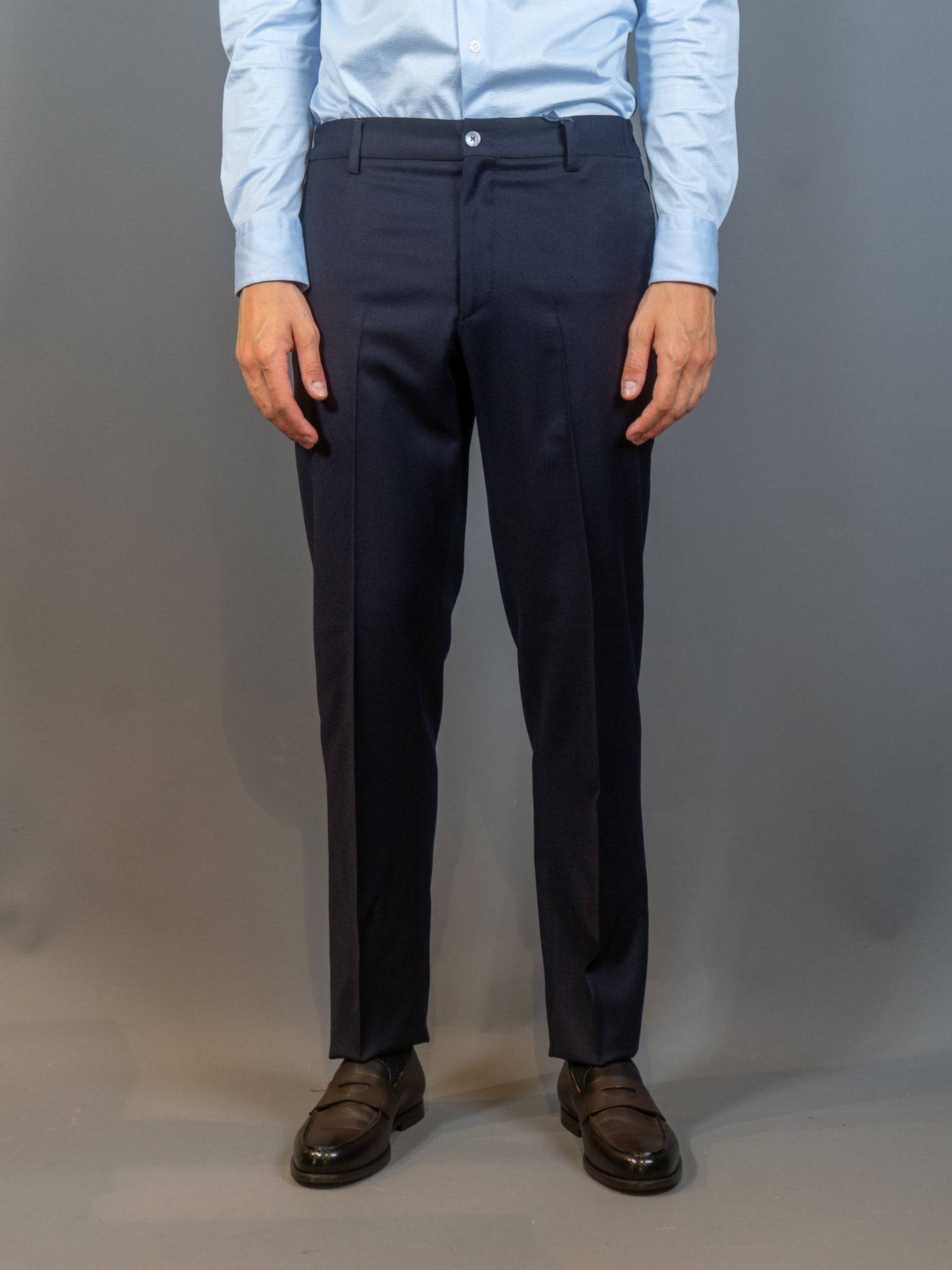 Zero Gravity Wool Trousers - Navy