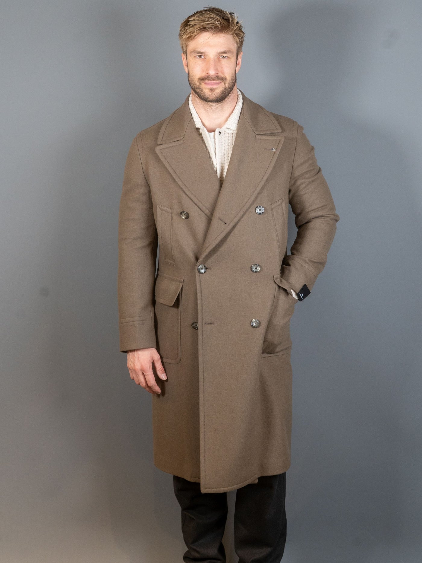 Sherry Double Breasted Coat - Brun