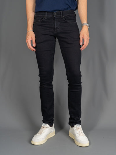 George Slim Fit Jeans GM4 - Sort