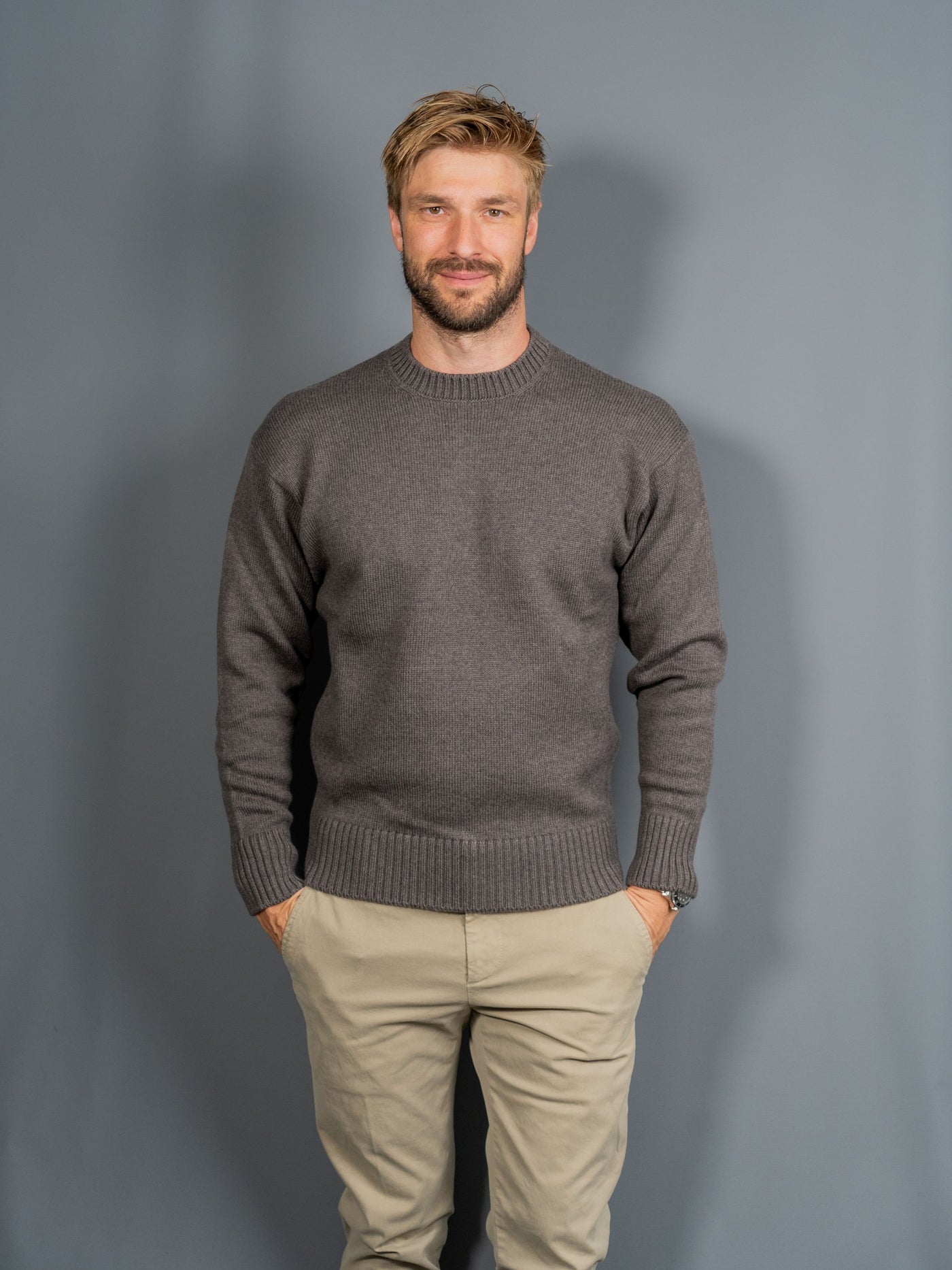 Wool Crewneck - Brun