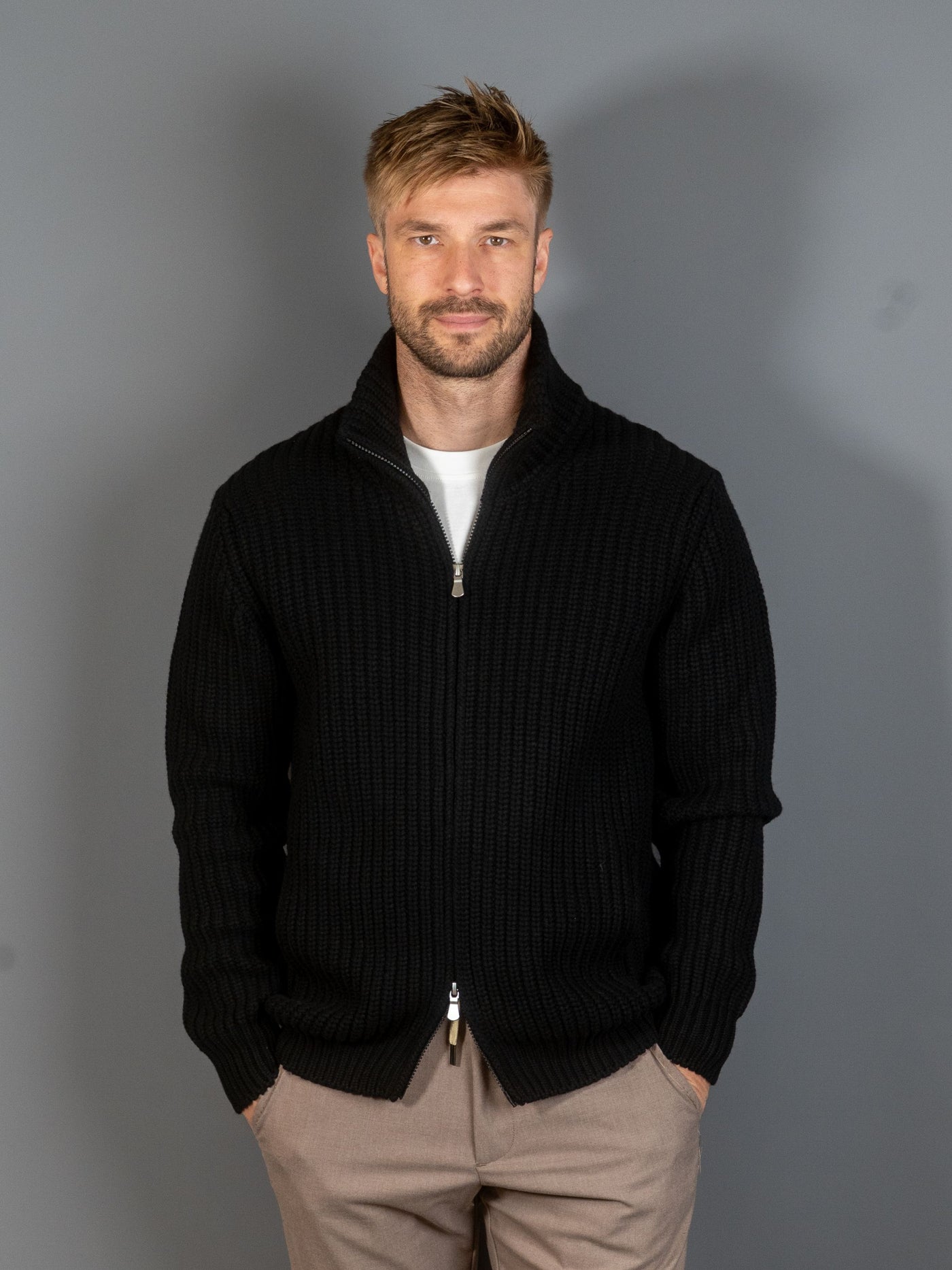 Full Zip Cardigan - Sort