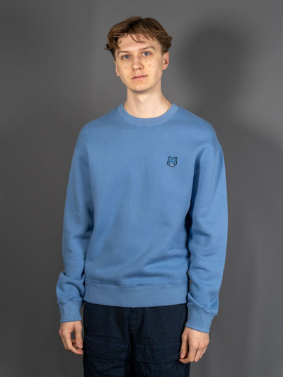 Bold Fox Head Patch Comfort Sweatshirt - Blå