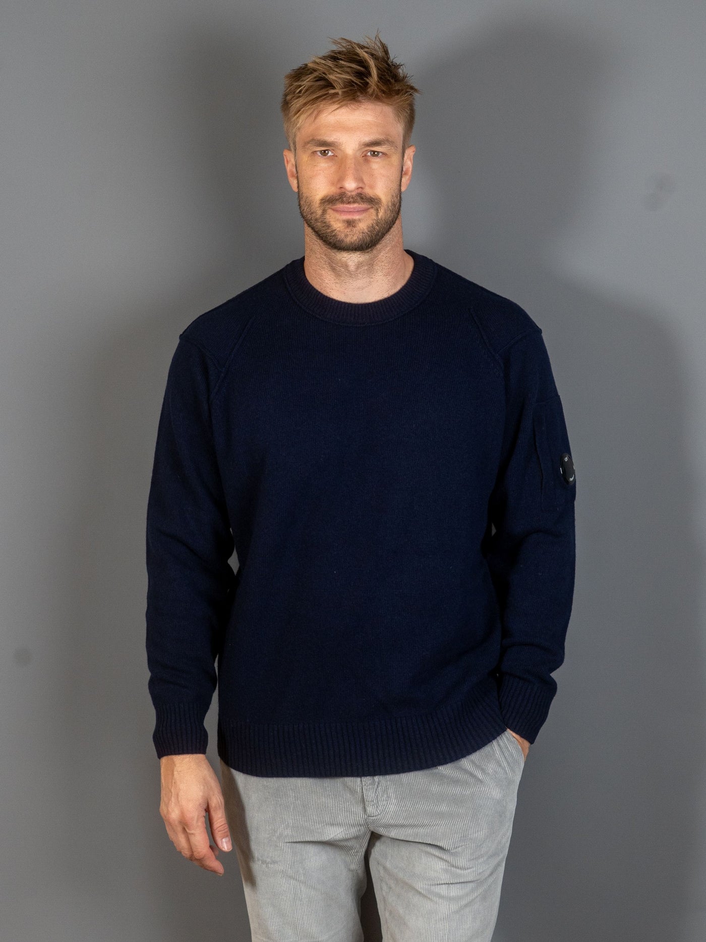 Knitwear Crewneck Lambswool GRS - Navy