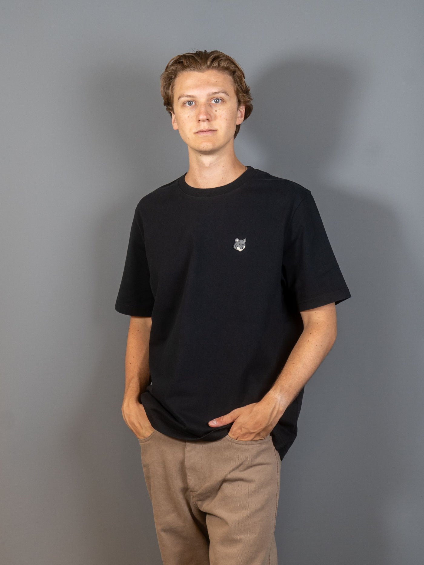 Bold Fox Head Patch Comfort T-shirt - Sort