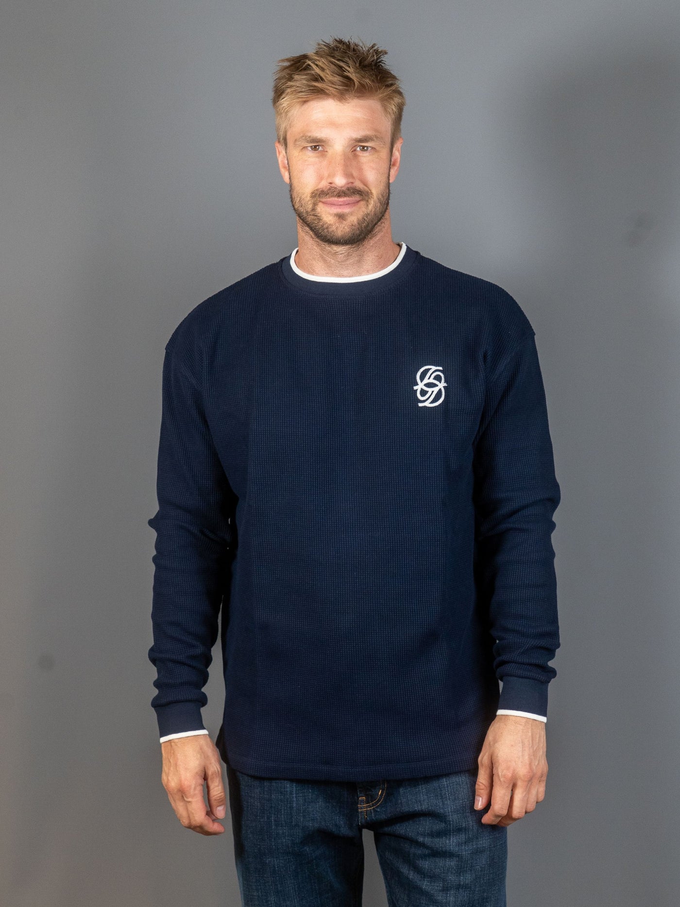 Le T-shirt Waffle – Navy
