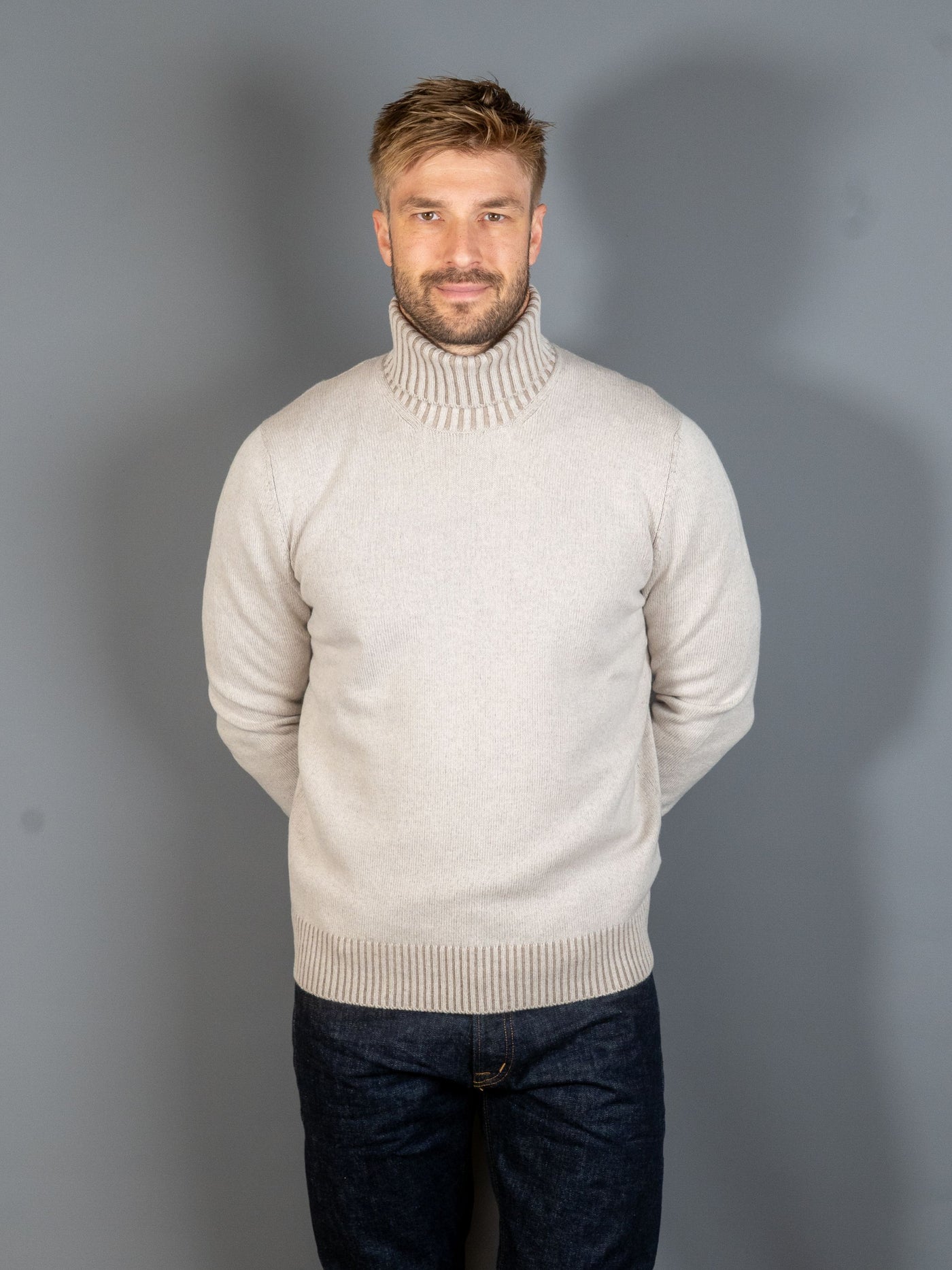 Turtleneck Wool Cashmere - Sand