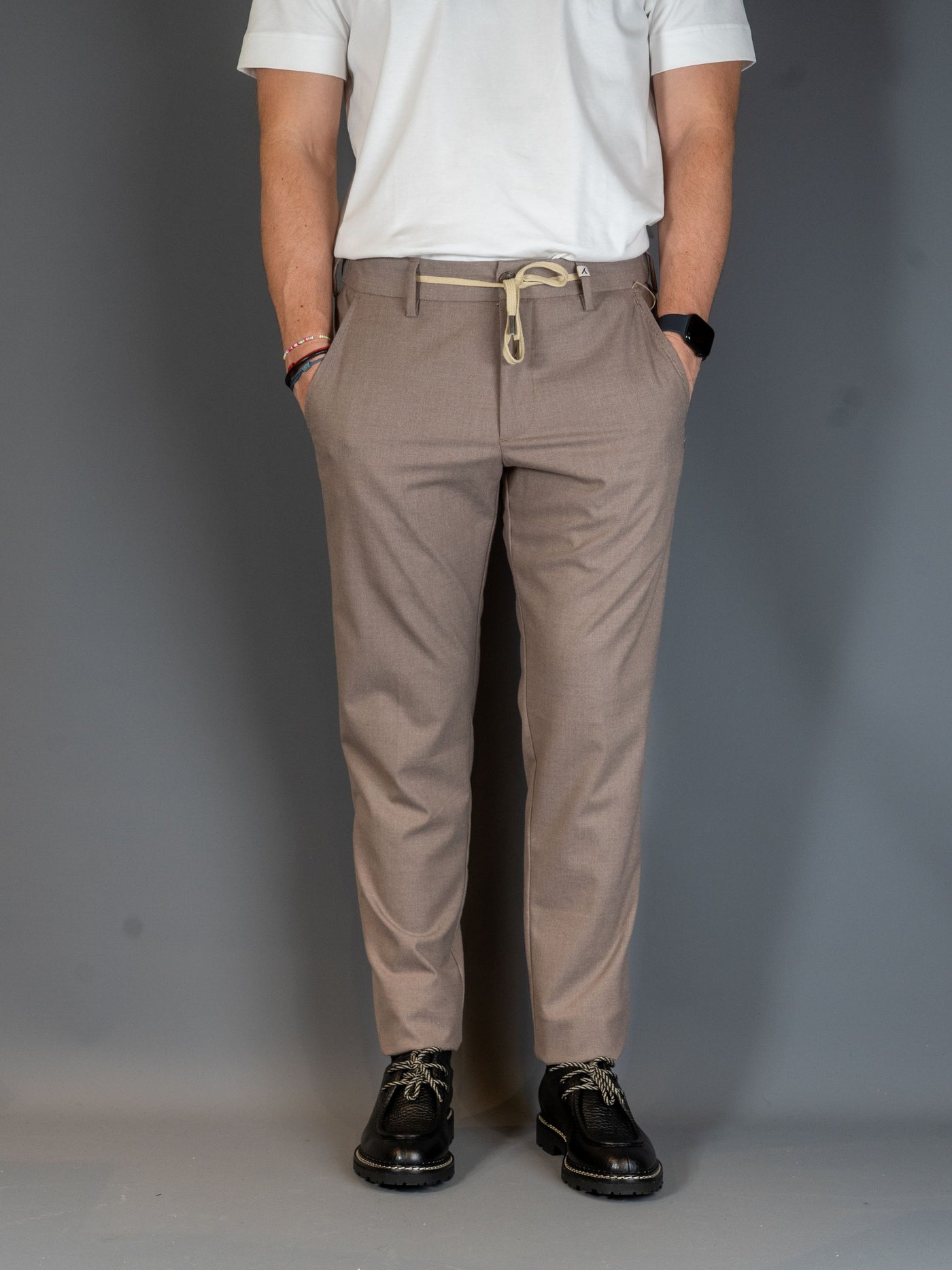 Apollo Contemporary Flannel Pants - Beige