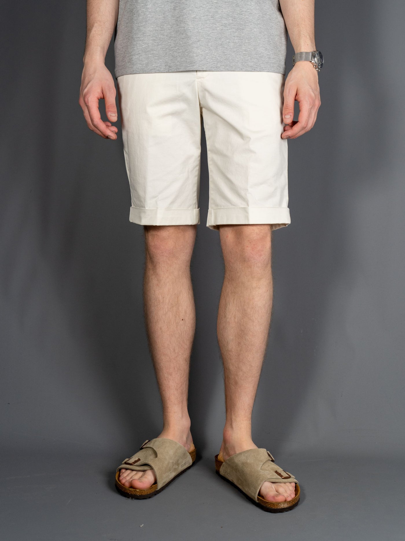 Bermuda Cotton Stretch - Hvid