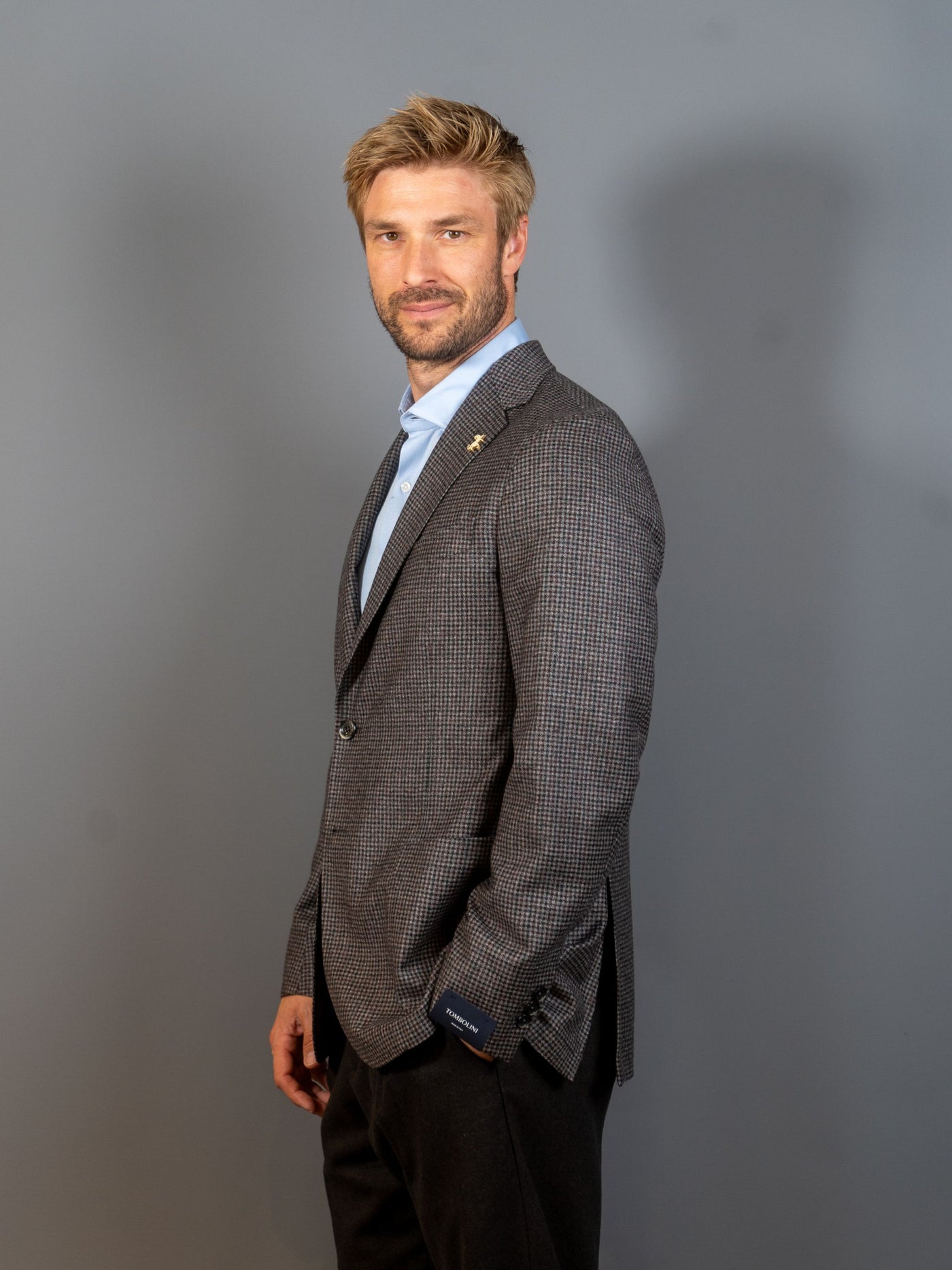 Dream Check Blazer - Grå