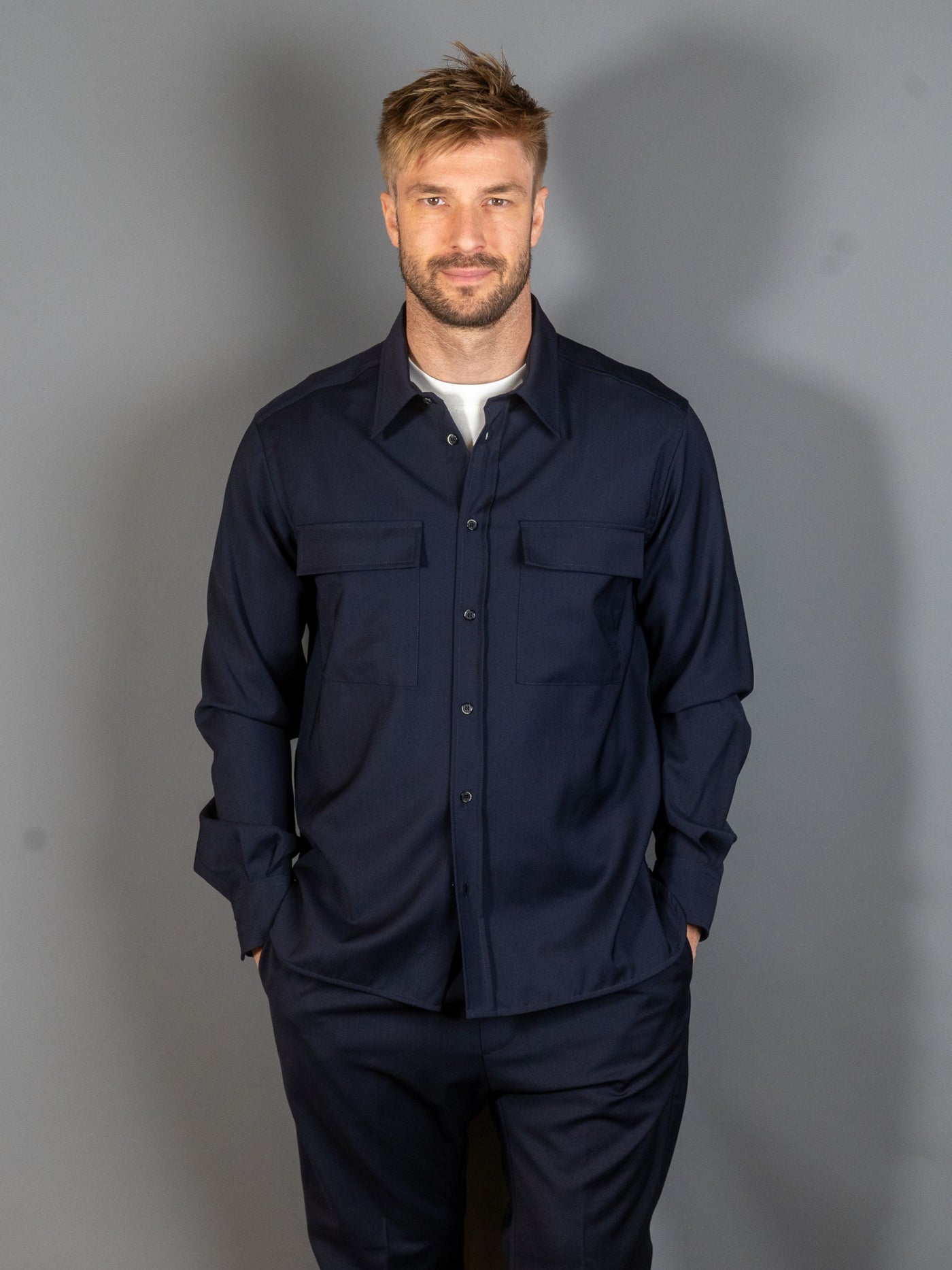 Shirt Den Tropical - Navy