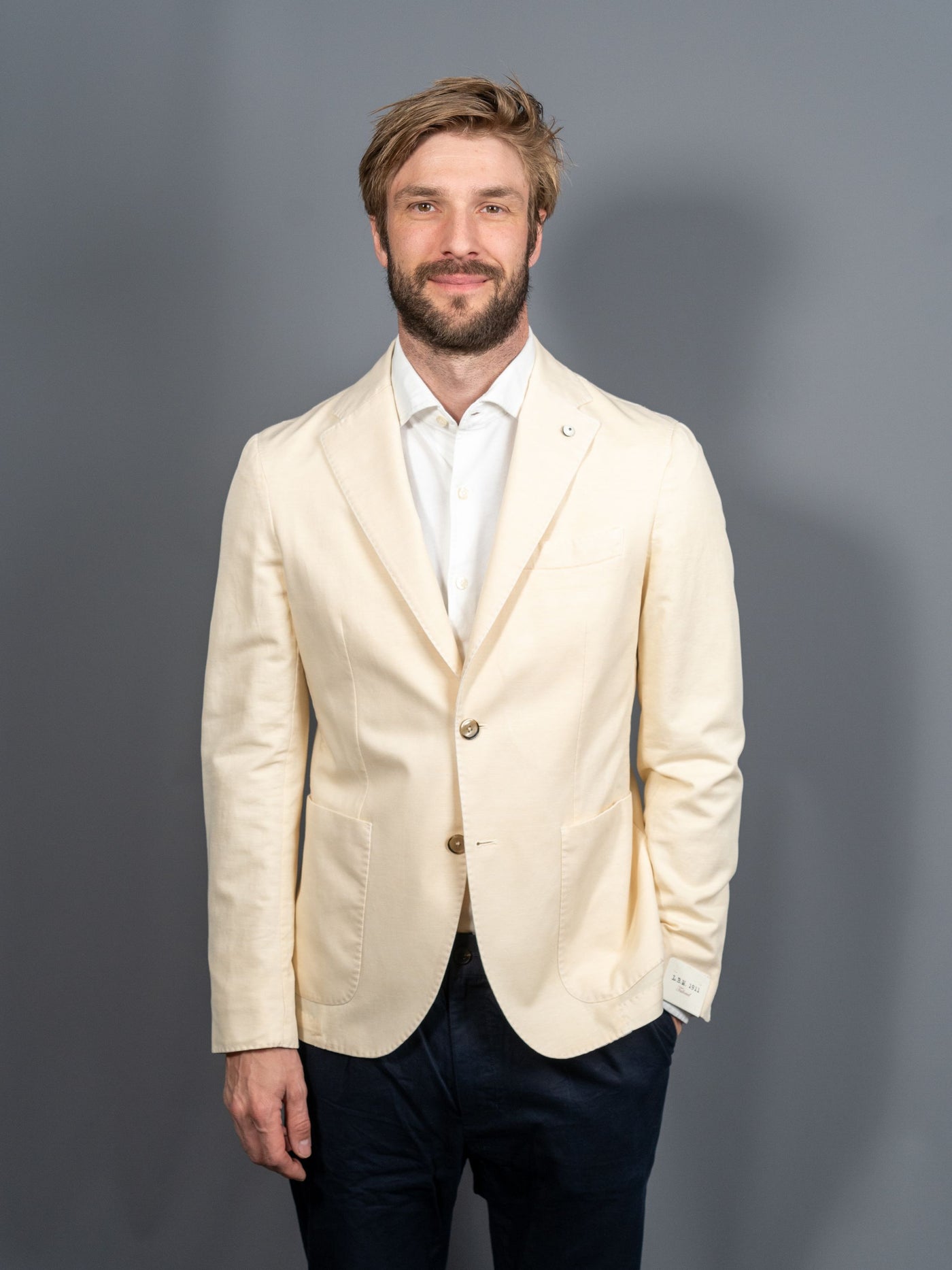 Cotton Linen Blazer - Hvid