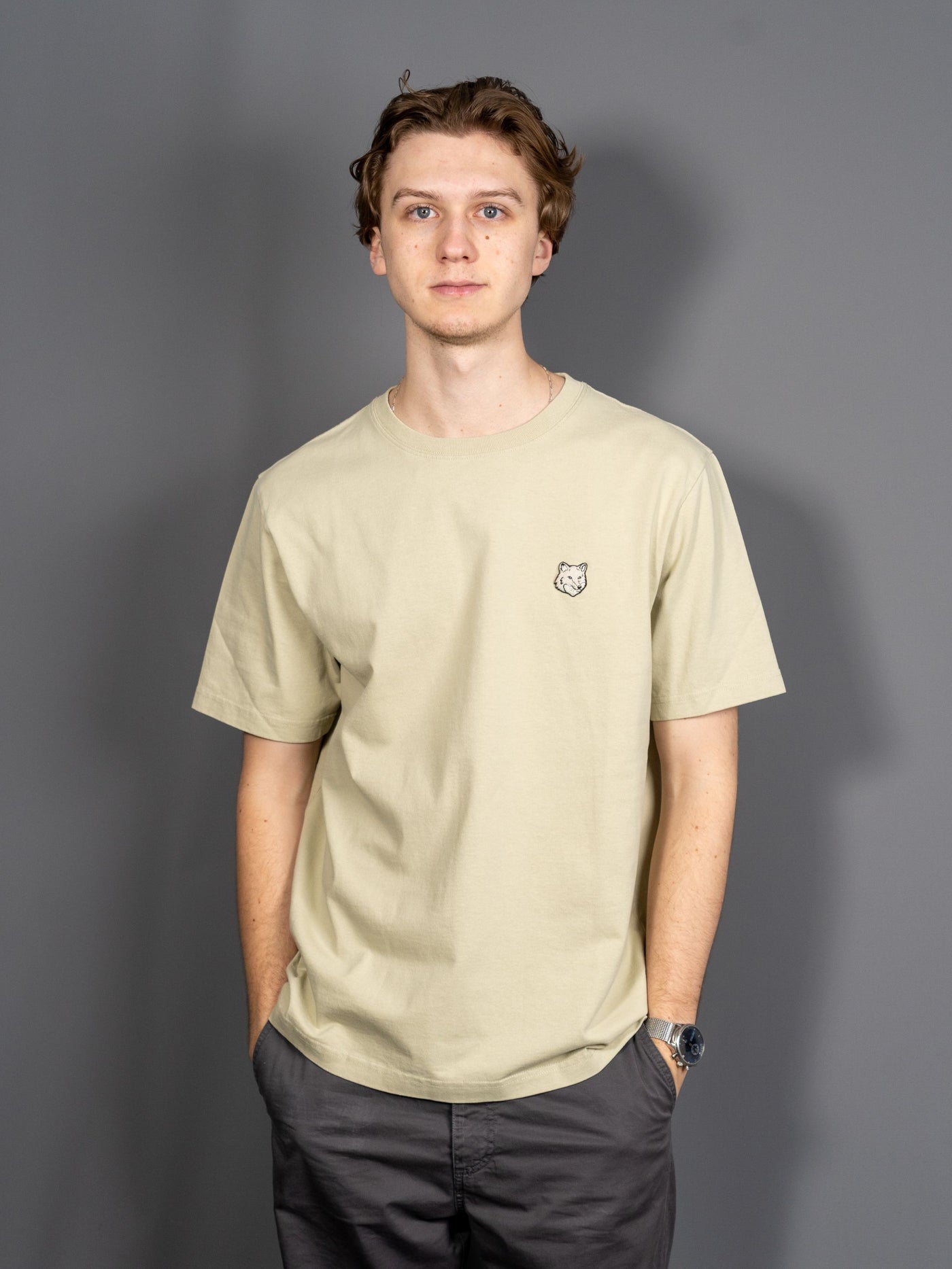 Bold Fox Head Patch Comfort T-shirt - Grøn