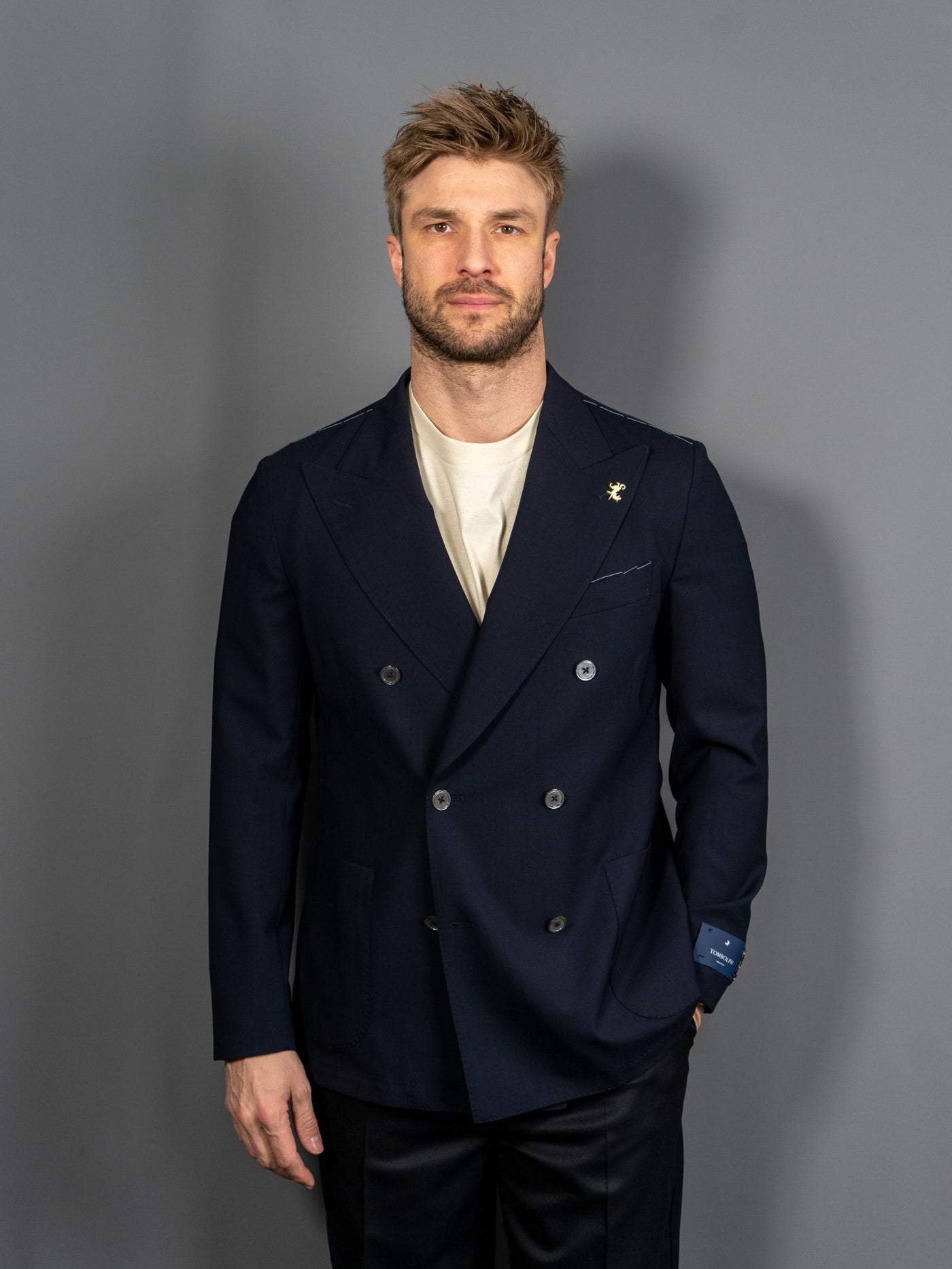 Zero Gravity Double Breasted Blazer - Navy