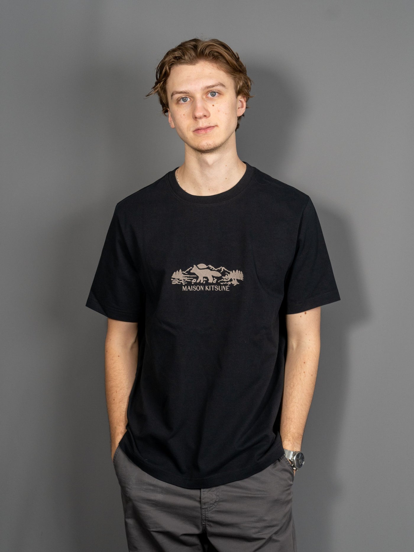 Outdoor Profile Fox Comfort T-shirt - Sort