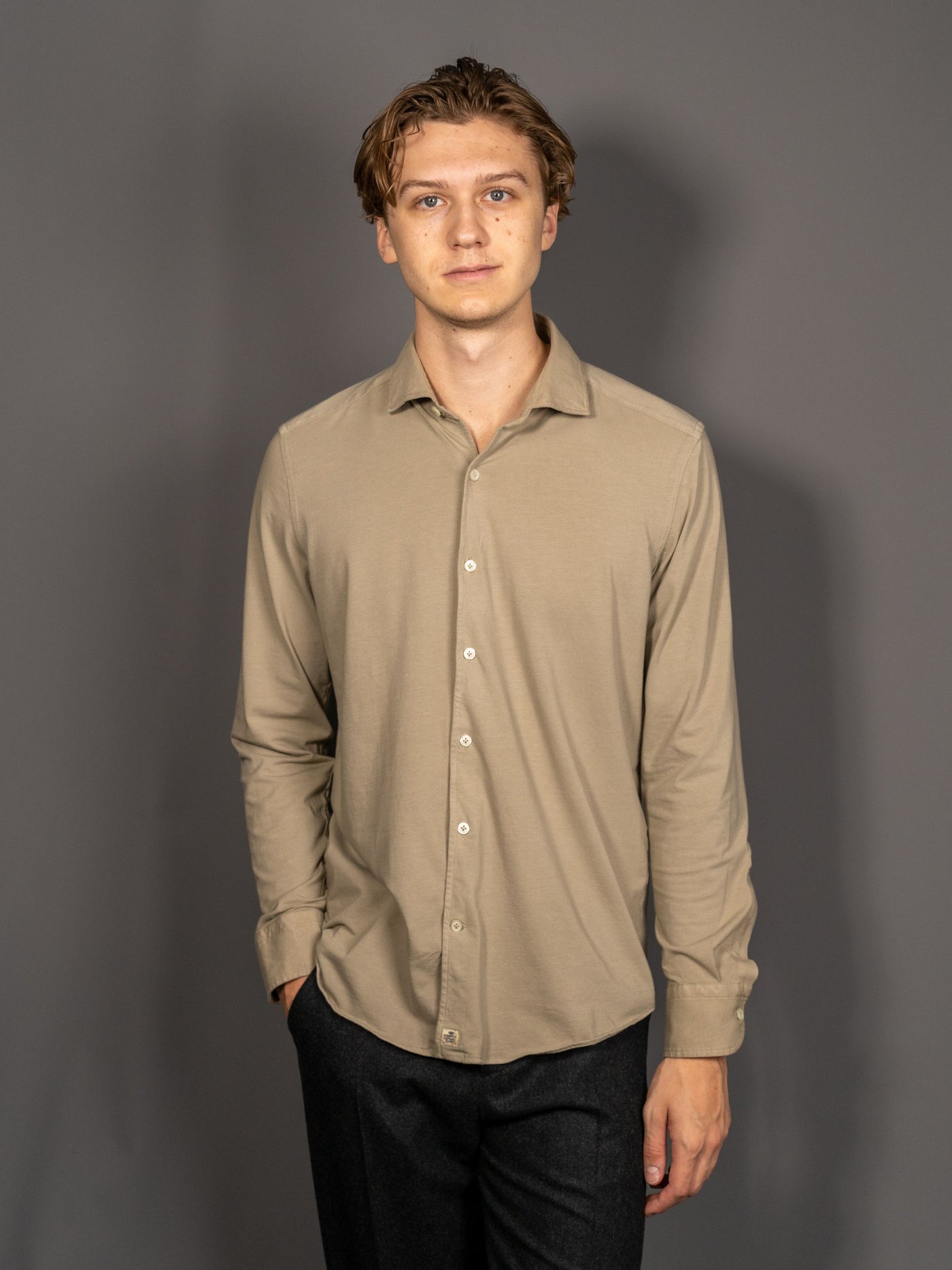 Jersey Luxury Shirt - Sand