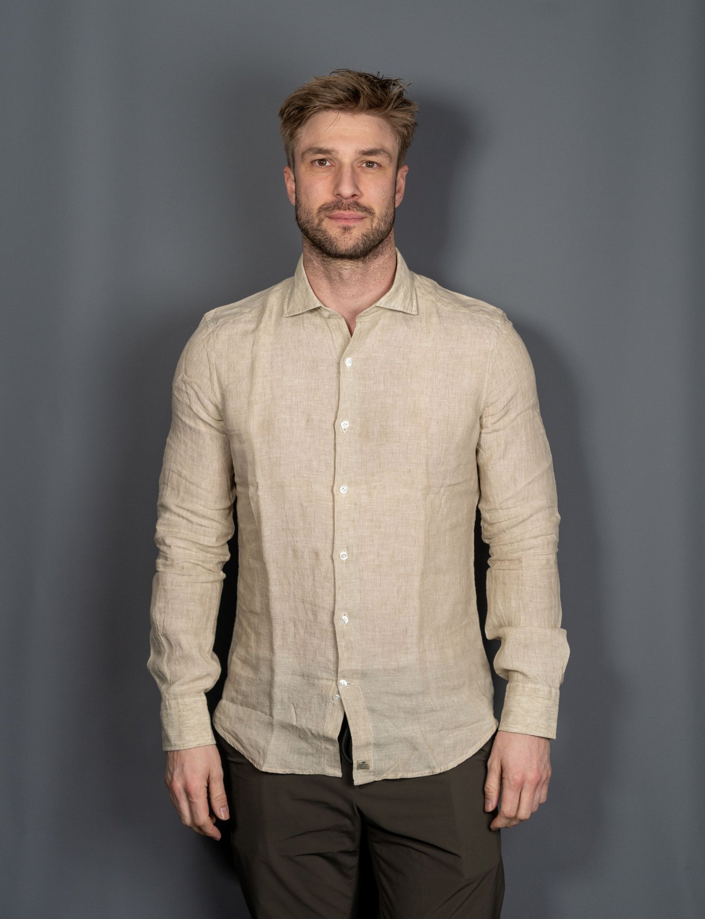 Linen Shirt - Beige