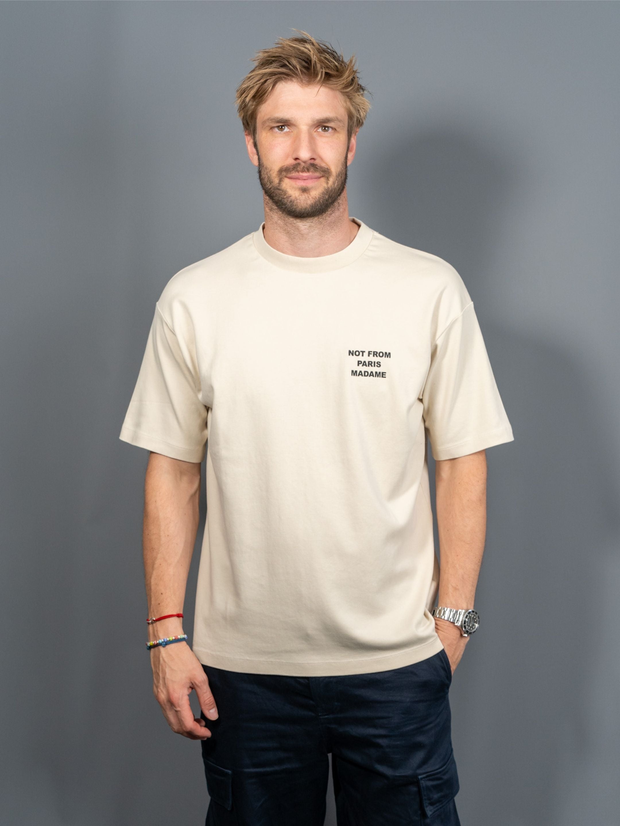 Le T-Shirt Slogan - Beige