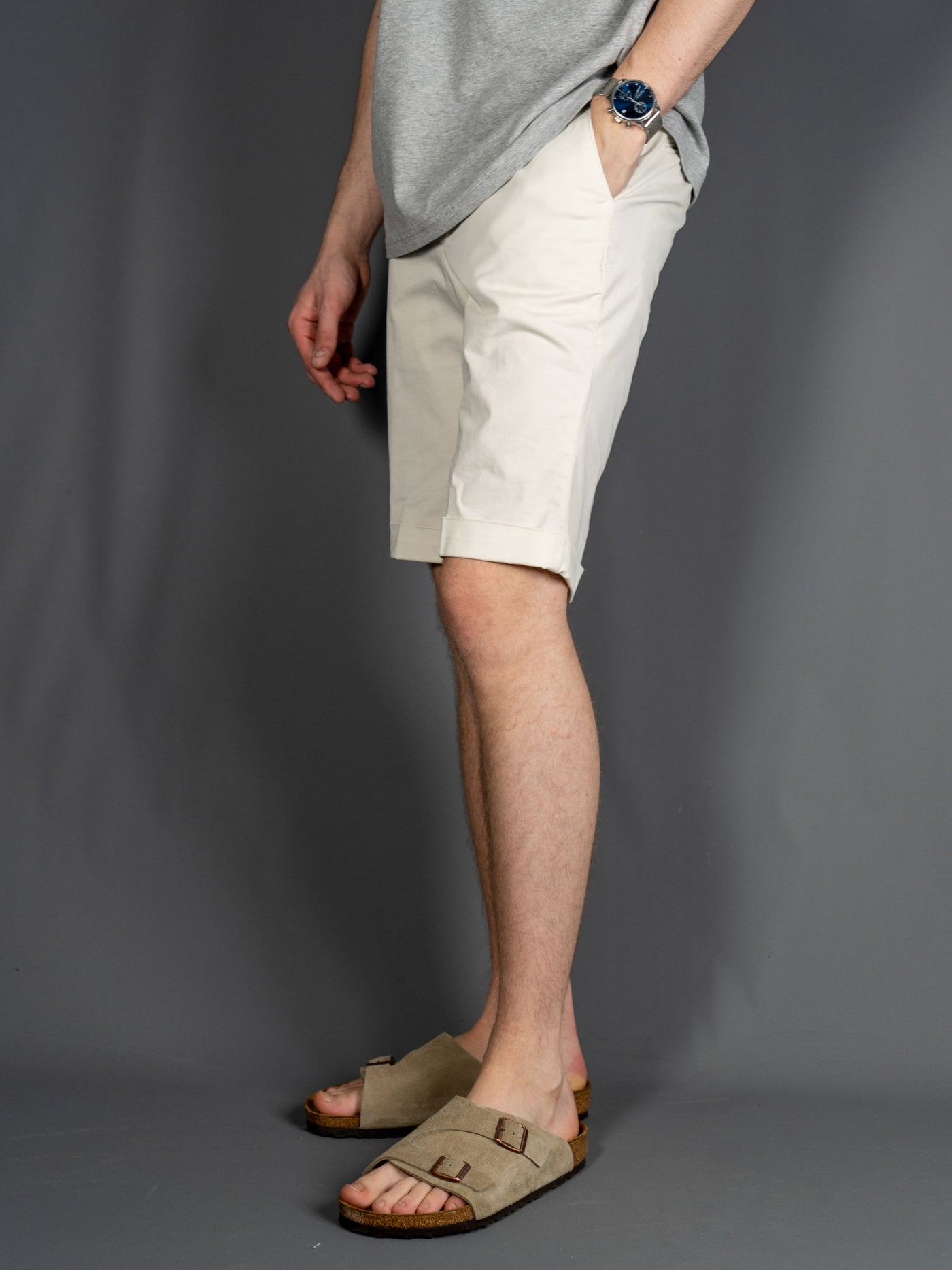 Bermuda Cotton Stretch - Hvid