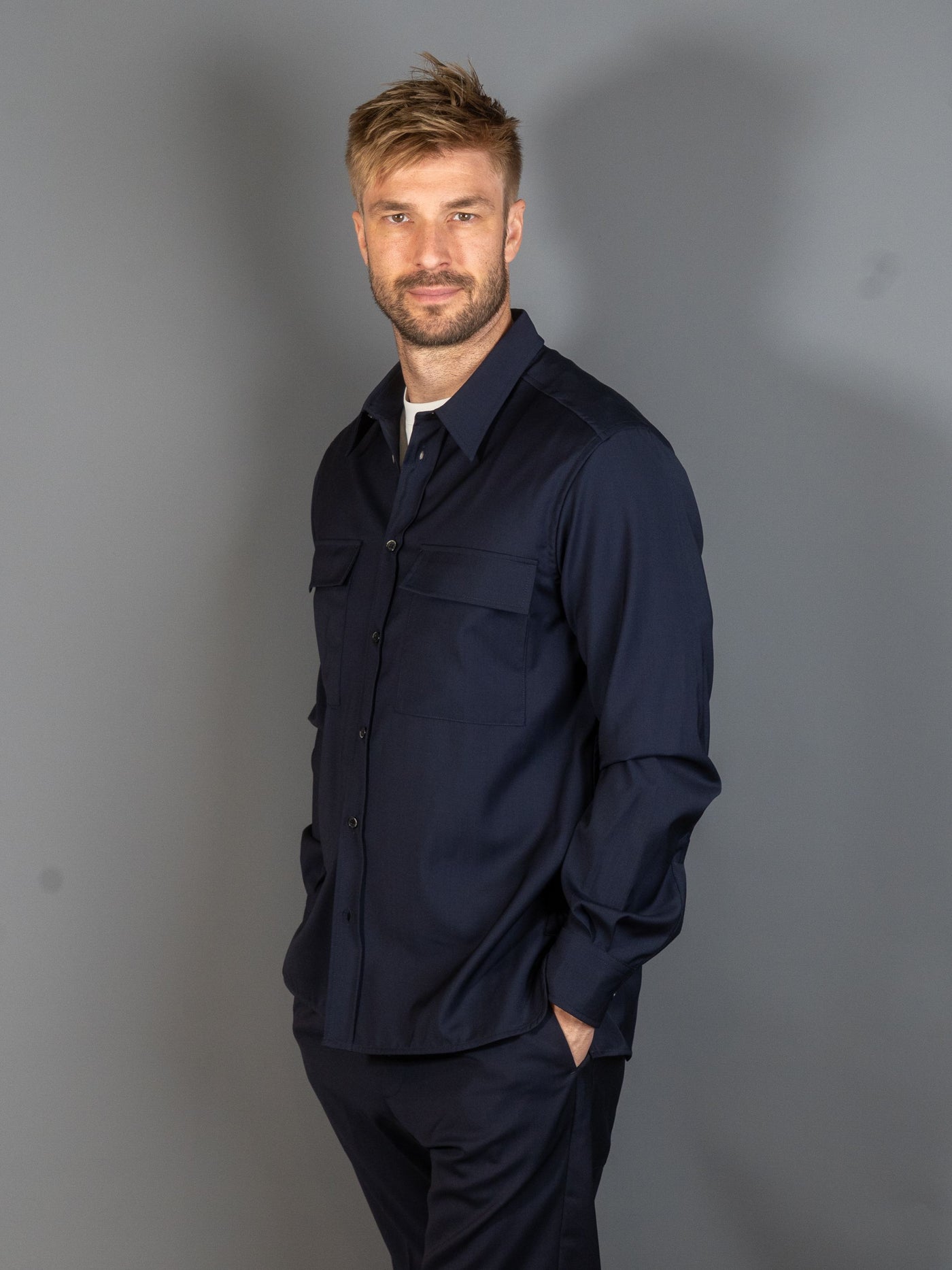 Shirt Den Tropical - Navy