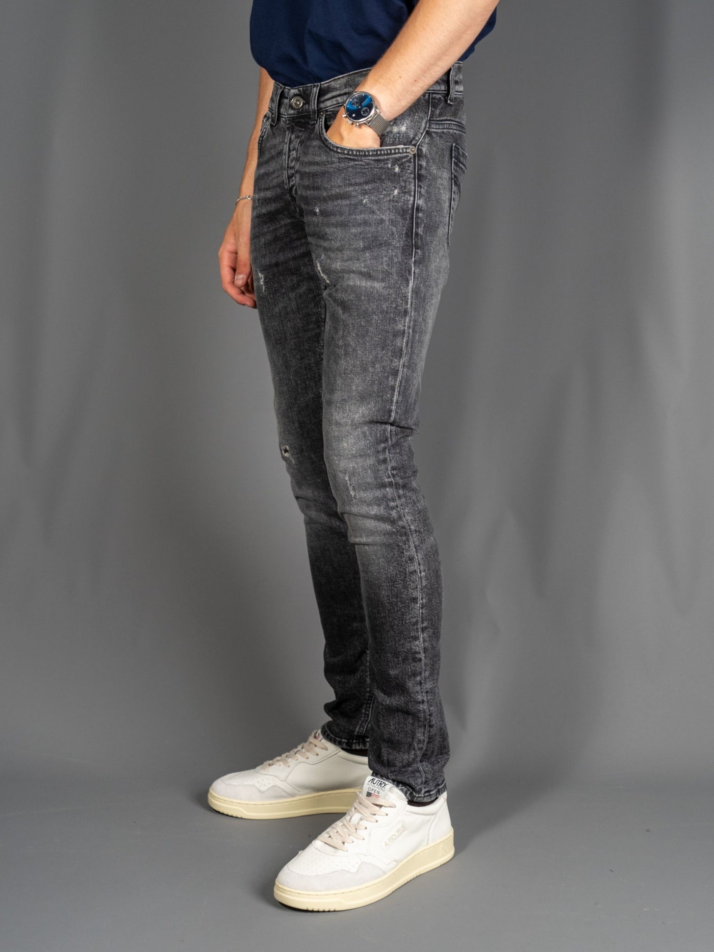 George Slim Fit Jeans GI2 - Mørkegrå