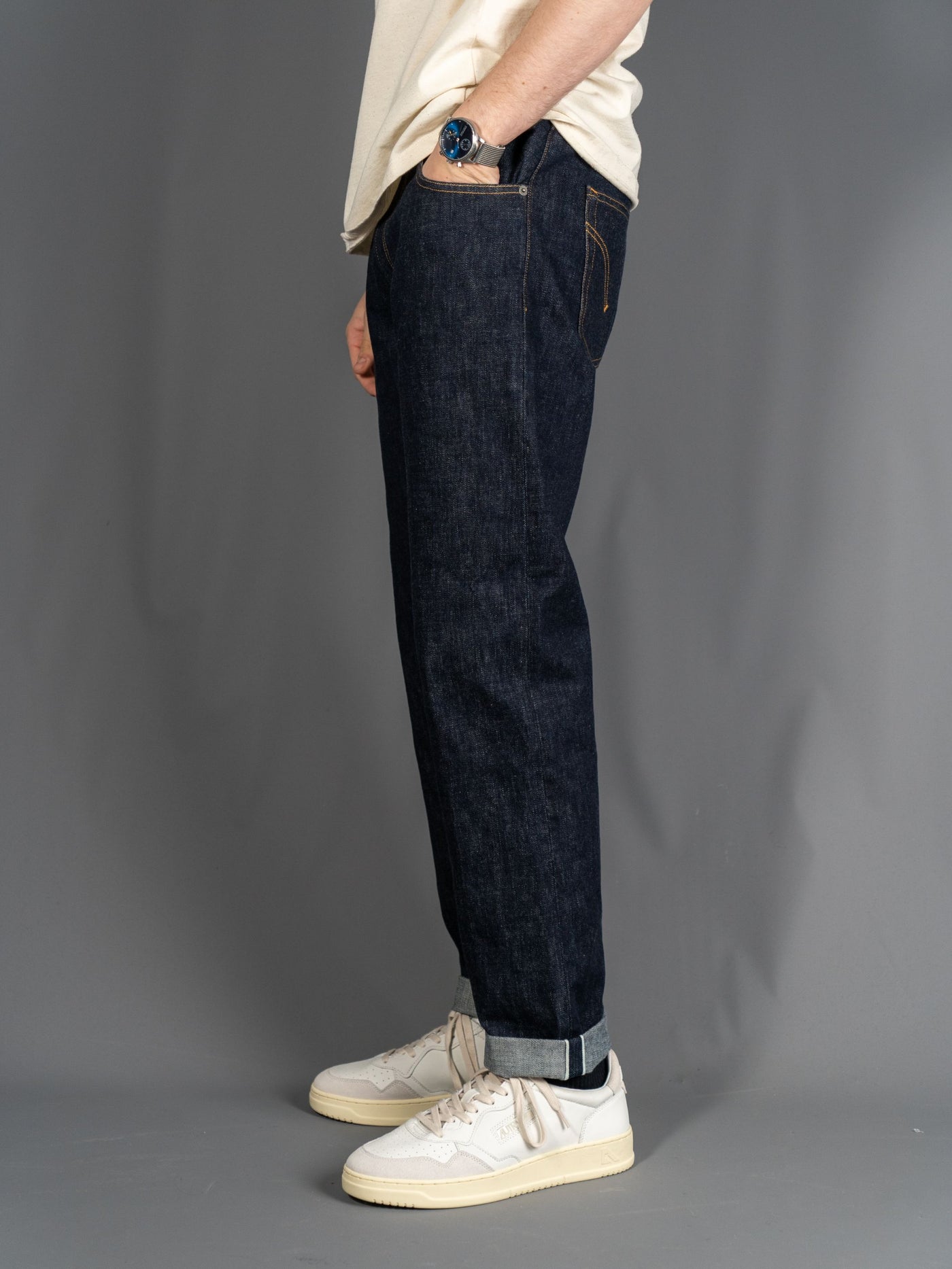 Ervin Loose Fit Japanese Jeans - Navy