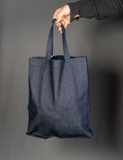 Tote Lou Mini Anses Denim - Blå