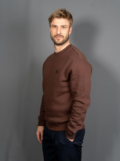 Bold Fox Head Patch Comfort Sweatshirt - Brun